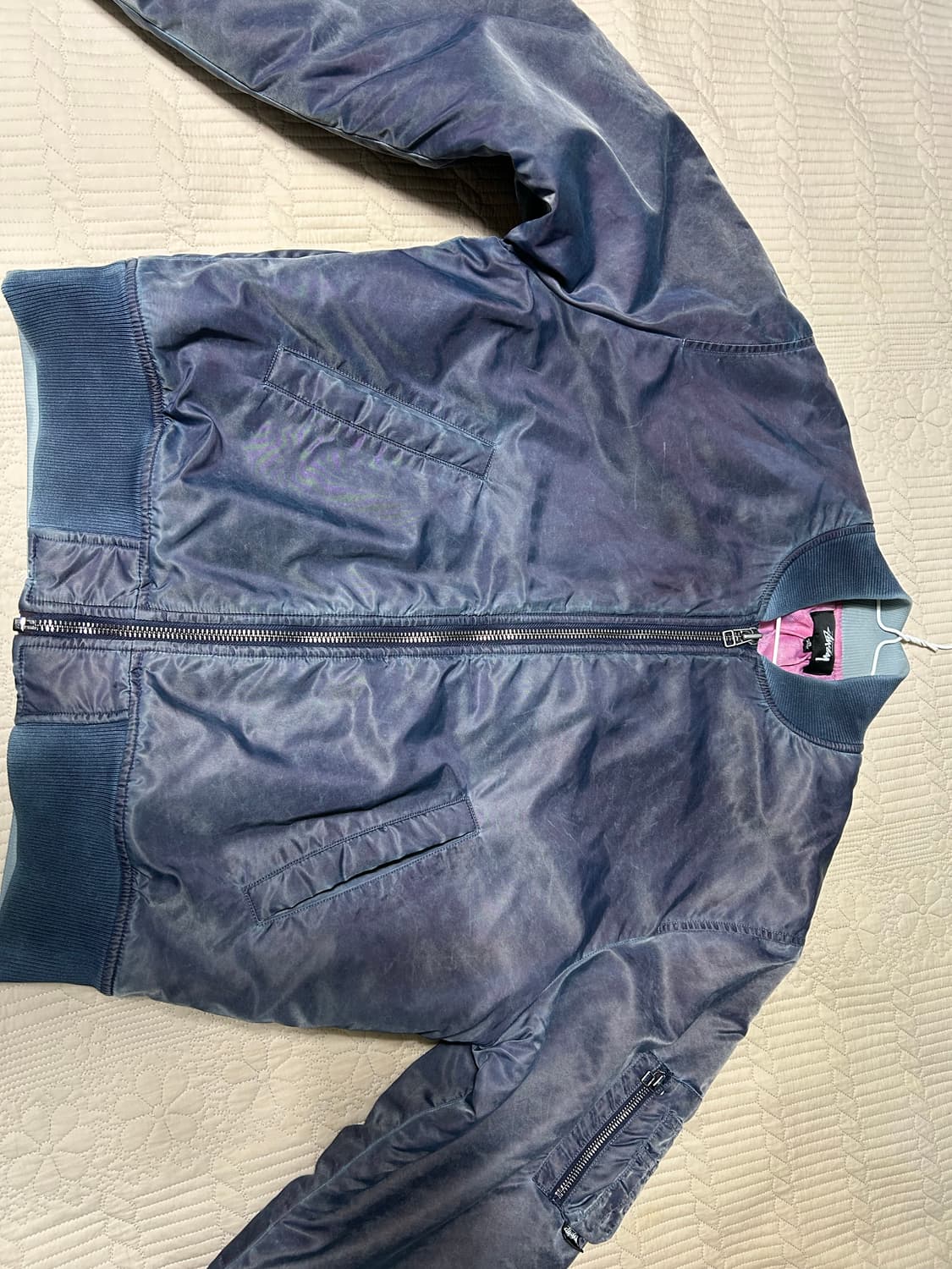 스투시 다이드 나일론 봄버 ma-1 m사이즈 상품이미지2