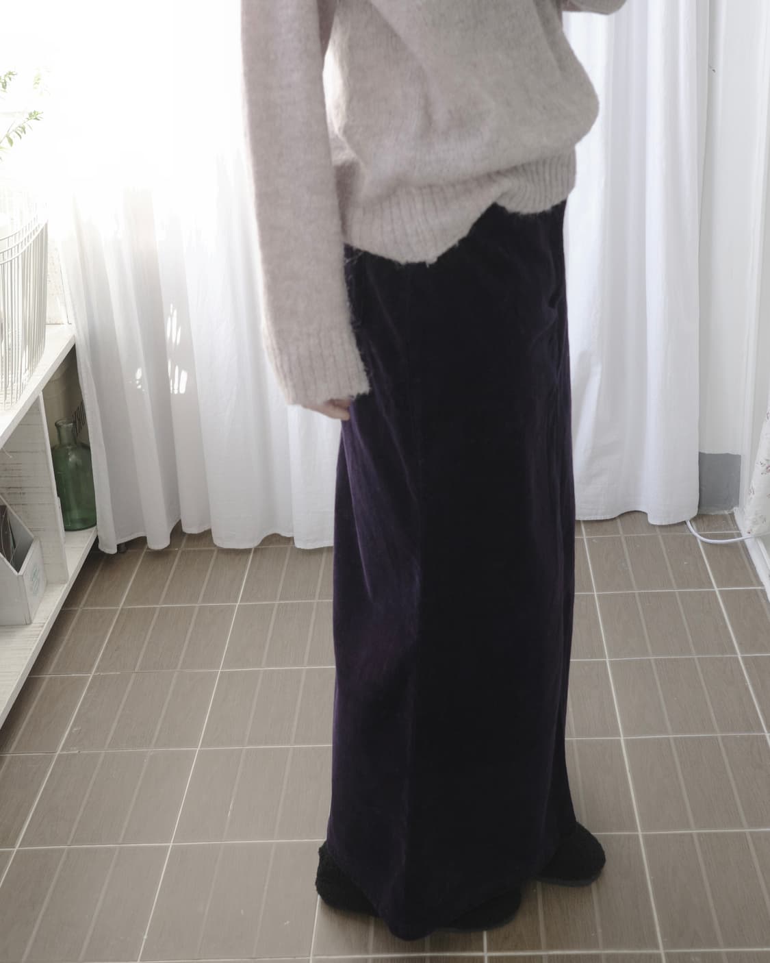 Deep purple skirt 상품이미지5