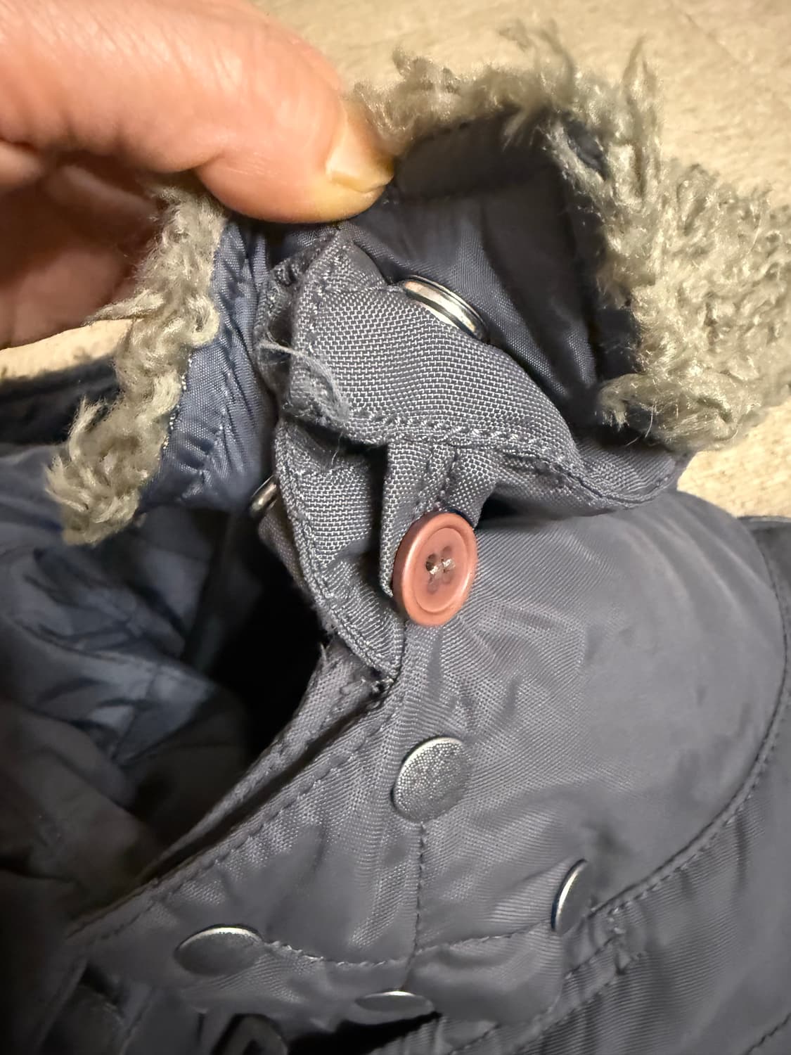 디젤 가죽패치 패딩 야상   95사이즈 상품이미지2