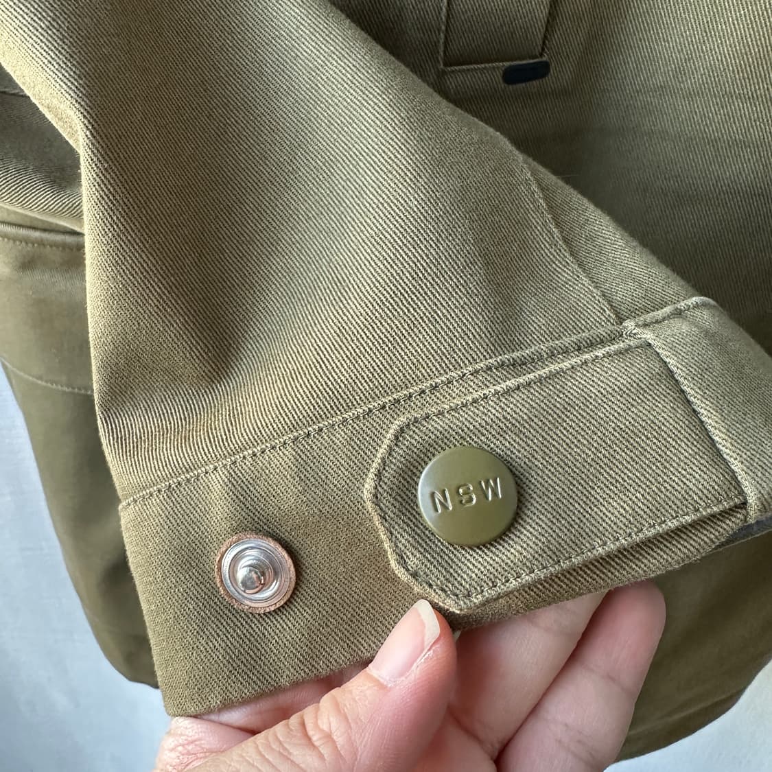 나이키 NSW 사이드라인 자켓 밀리터리 카키 M 상품이미지7