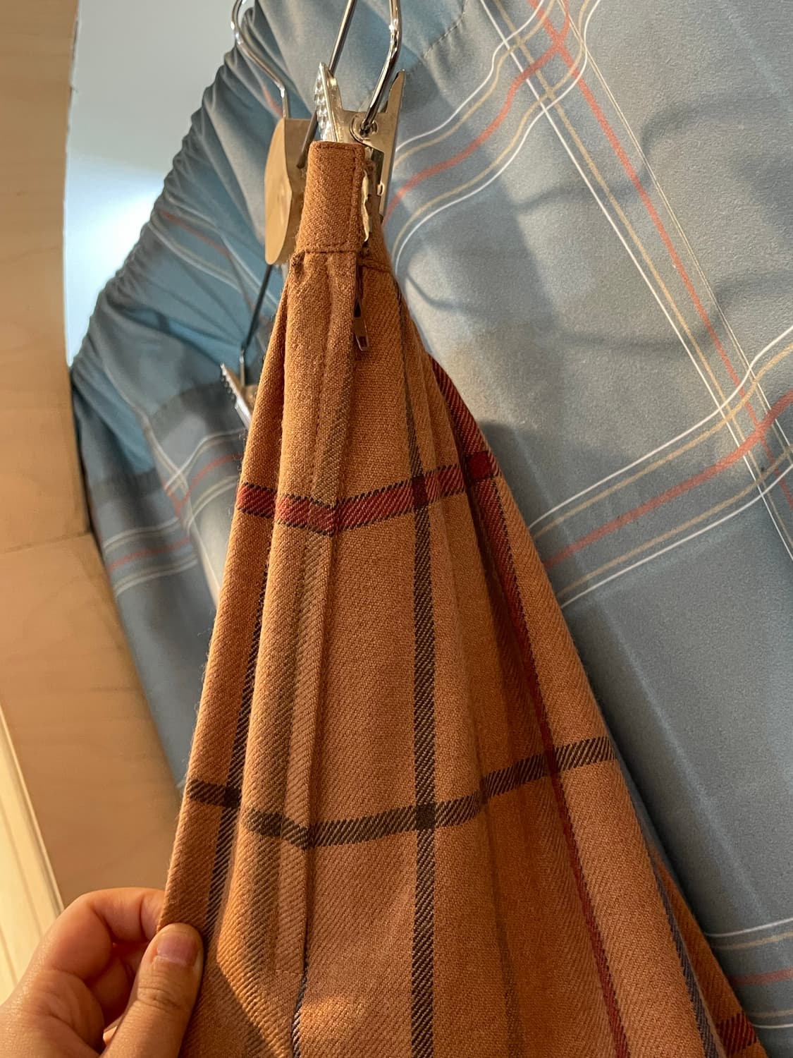 일본빈티지 체크주름스커트 상품이미지4