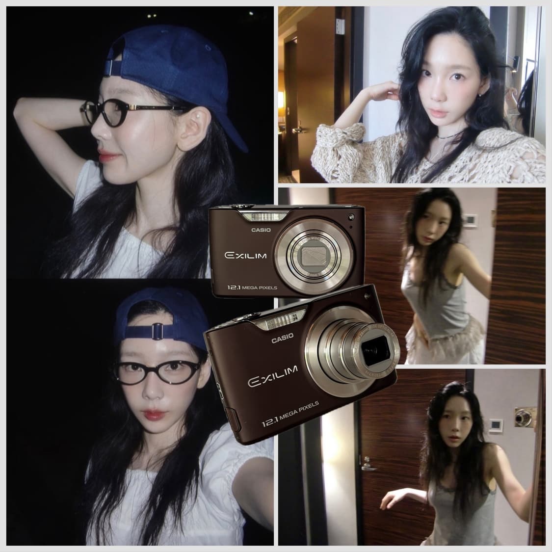 ✨태연 픽 업그레이드 모델 ✨ 카시오 엑슬림 EX-Z450브라운  상품이미지1