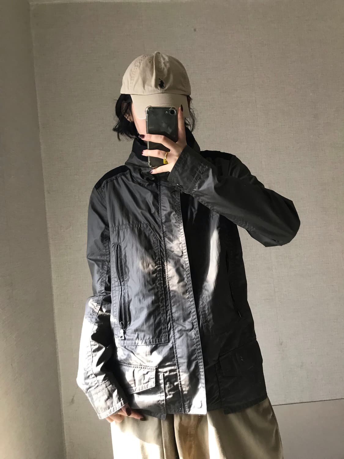 게스 나일론 디테일 자켓 상품이미지1