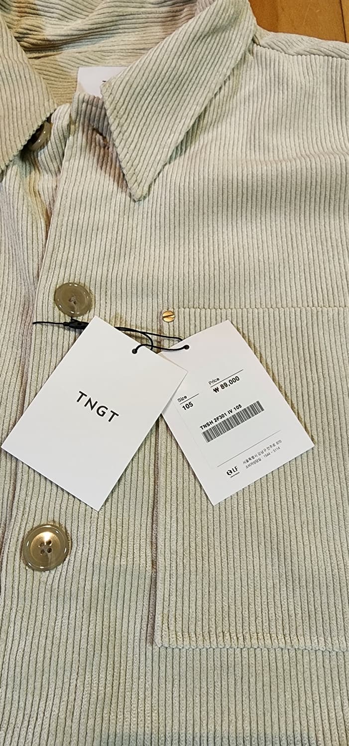 (새상품)TNGT 오버핏 코듀로이 셔켓 105 상품이미지8