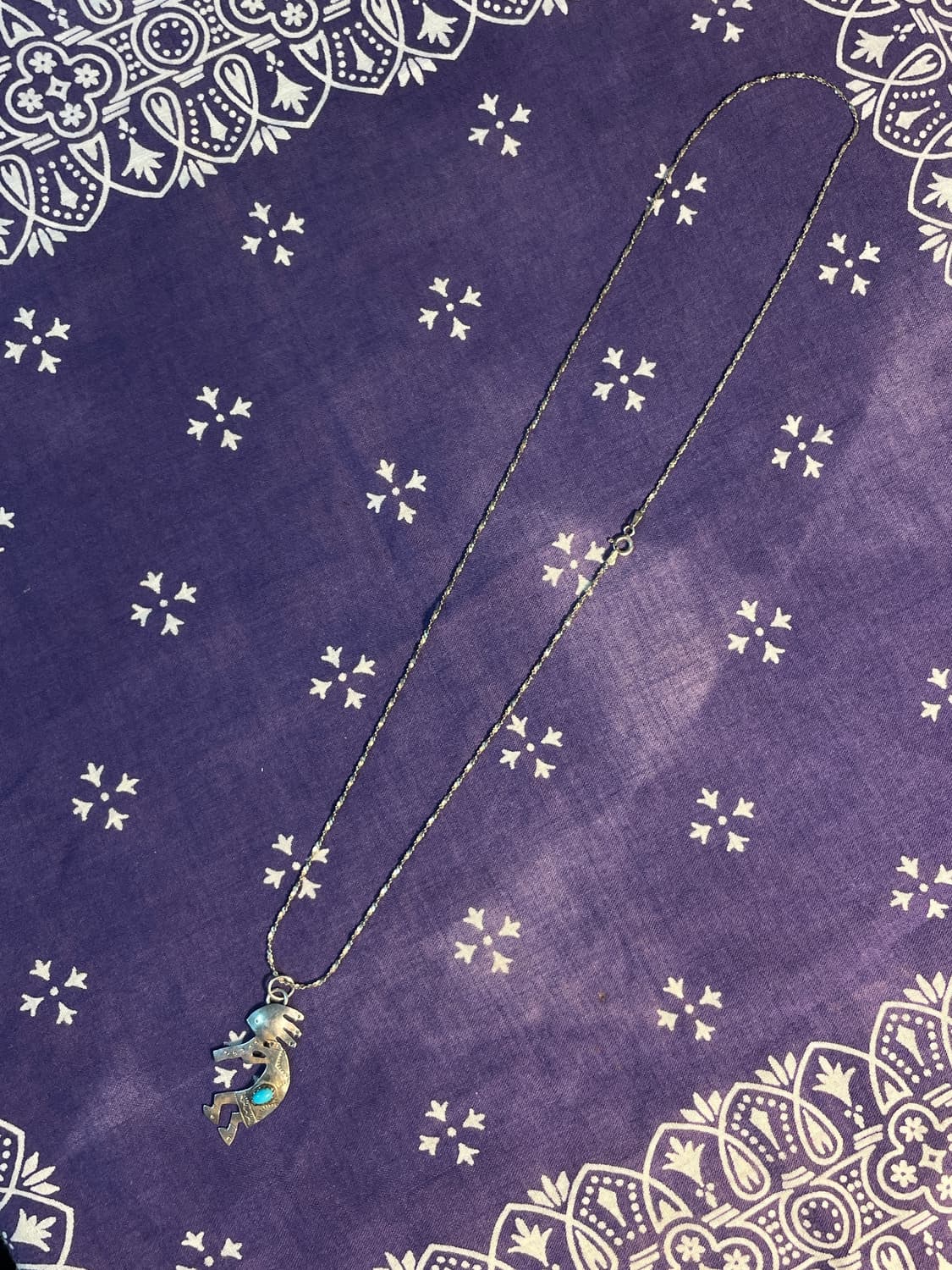Navajo 925 Silver Kokopelli Necklace 상품이미지6