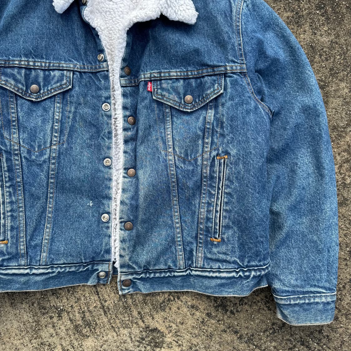 [XL] 80s Levis 리바이스 셰르파 데님 자켓 상품이미지5