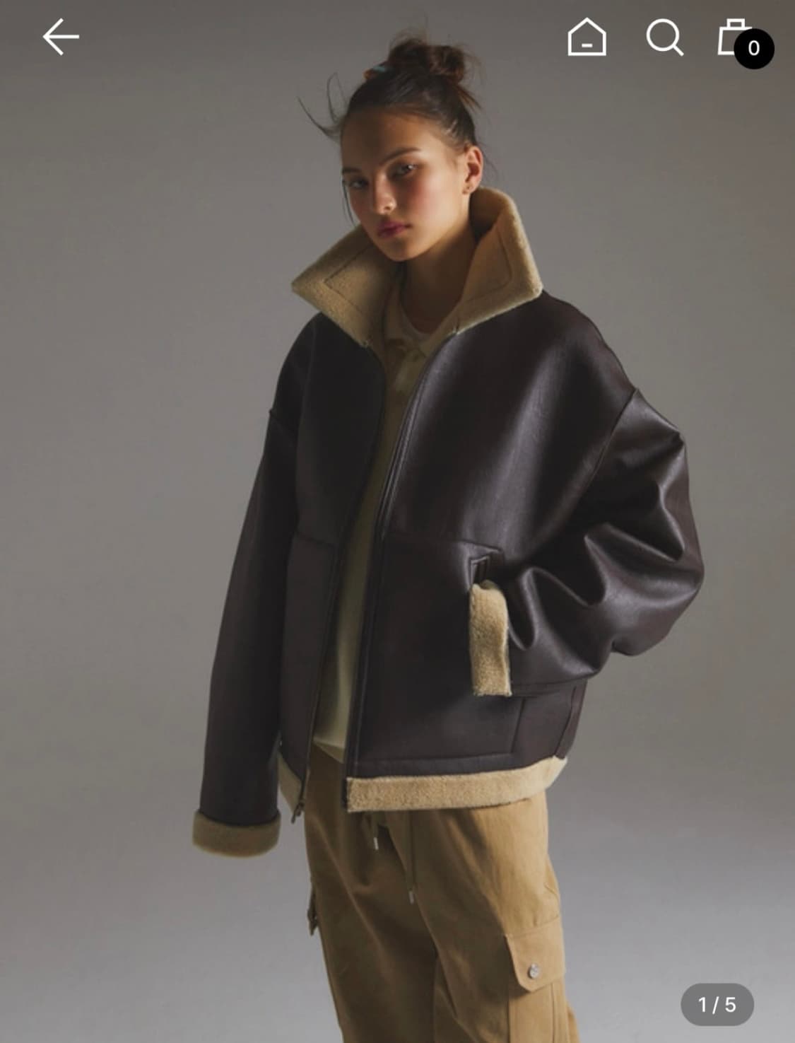 레스트앤레크레이션 무스탕 리버시블 새상품 상품이미지2