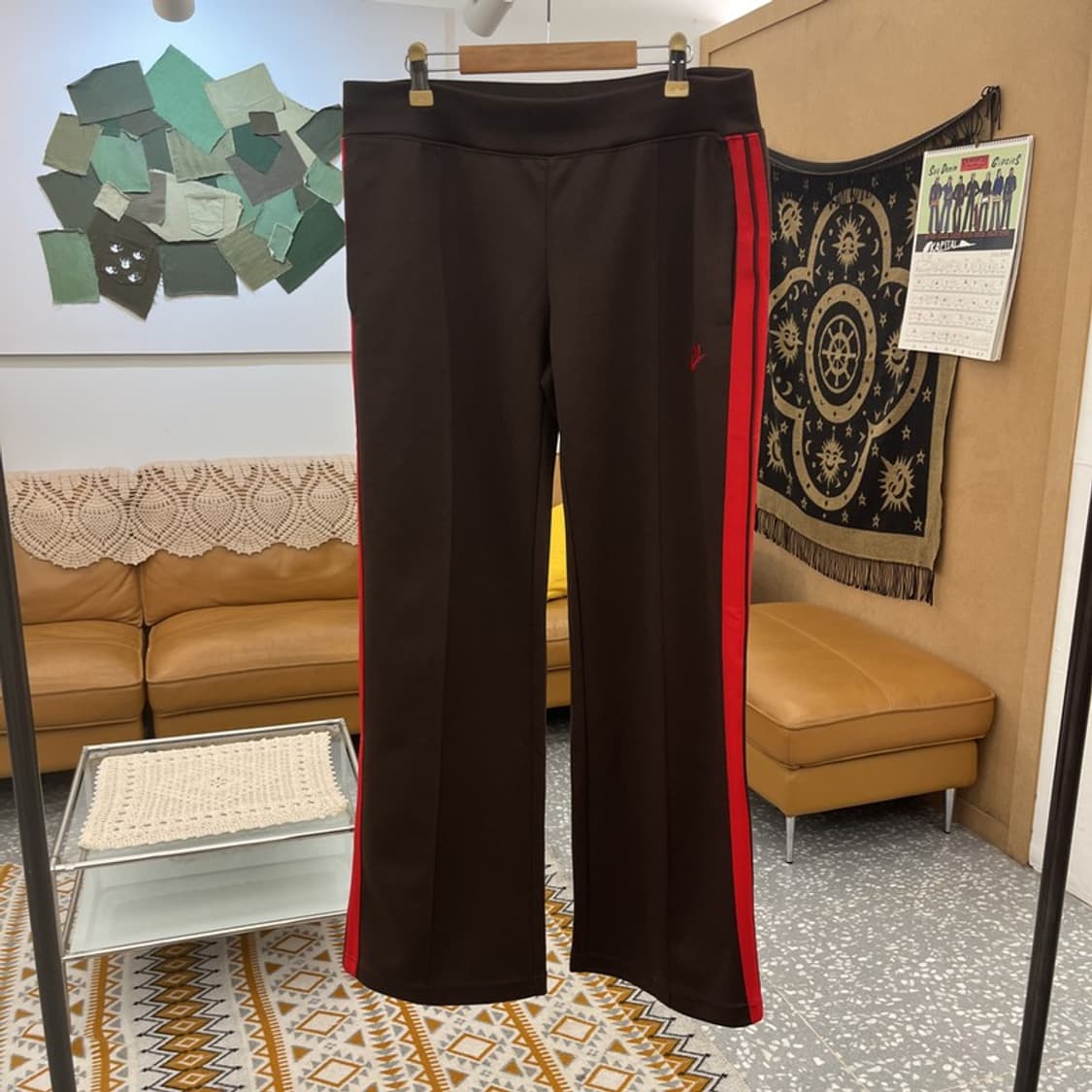 나이키 올드스쿨 빈티지 레트로 브라운레드 트랙팬츠 XL C11166 상품이미지3