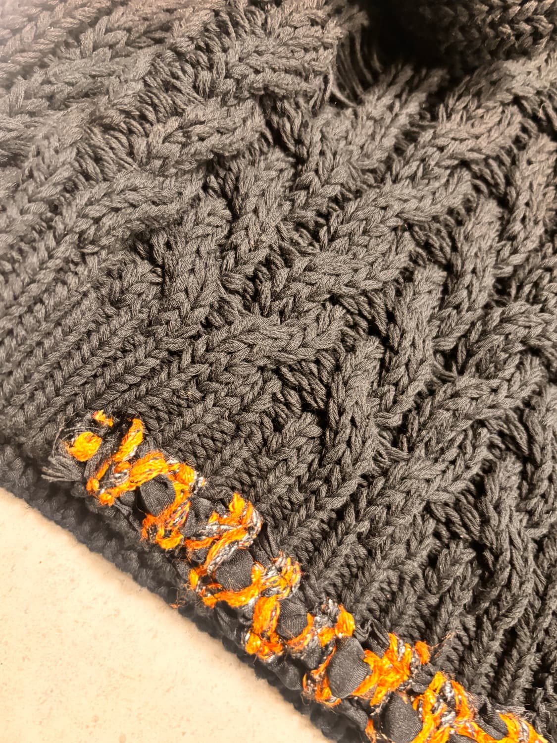 ADSB 앤더슨벨 소바쥬 코튼 가디건 블랙 상품이미지6