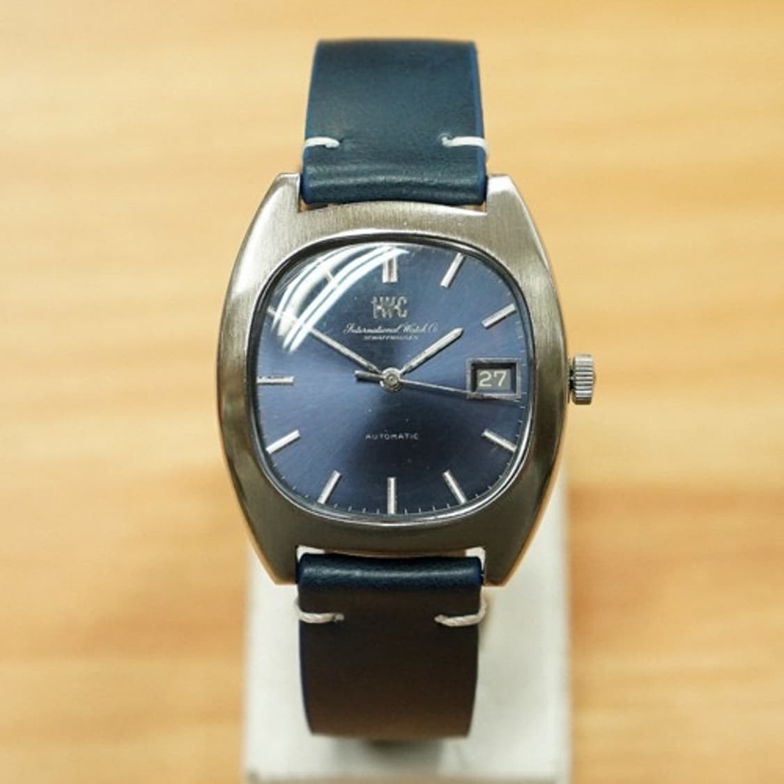 70s iwc 올드 인터 tv 스크린 블루 다이얼 8541b오토매틱 시계 상품이미지1