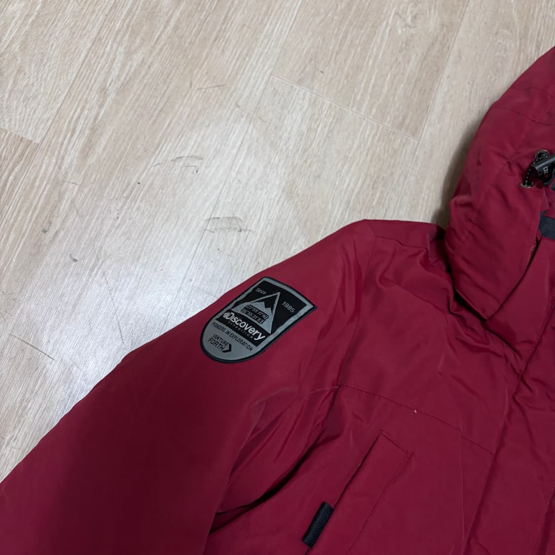 디스커버리 와펜 구스다운 후드 패딩 S/90  상품이미지4
