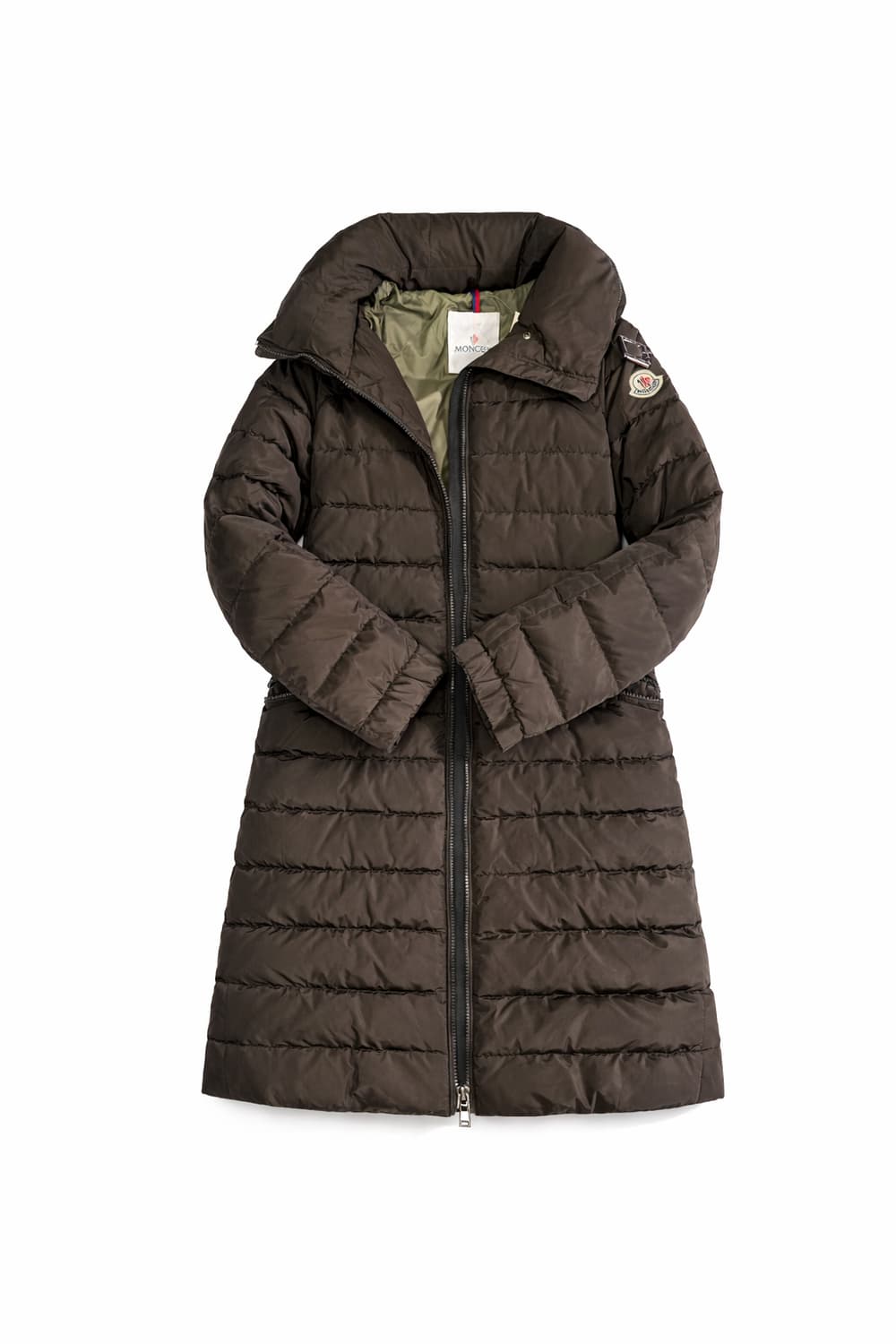 몽클레어 여성 롱 패딩 브라운 상품이미지1