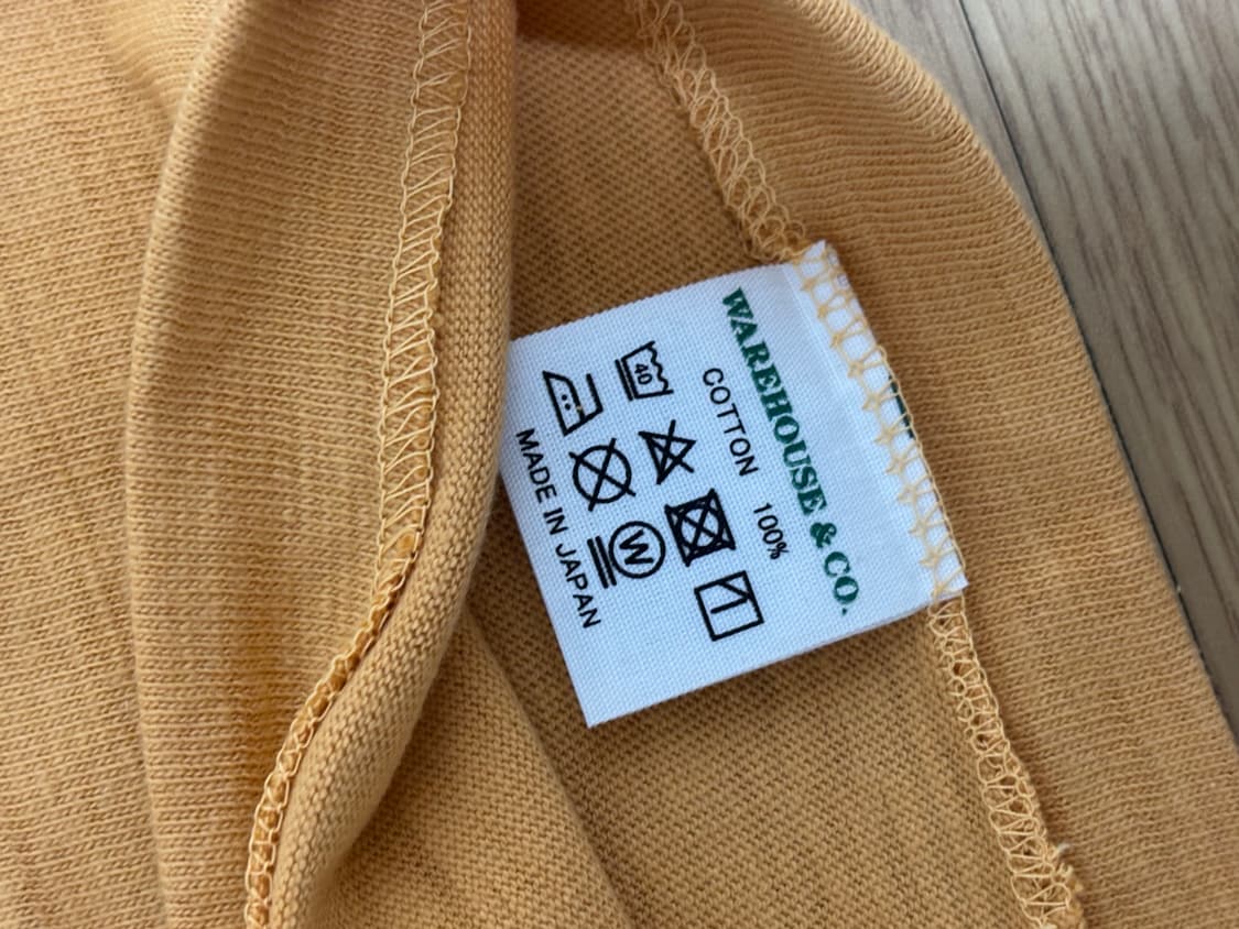 [새상품/XL] 웨어하우스 무지 천축 4601 티셔츠 상품이미지2