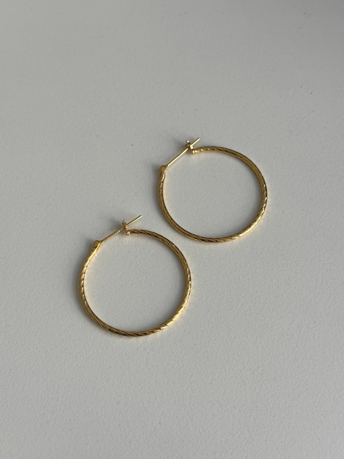 실버925 골드 링귀걸이  상품이미지1