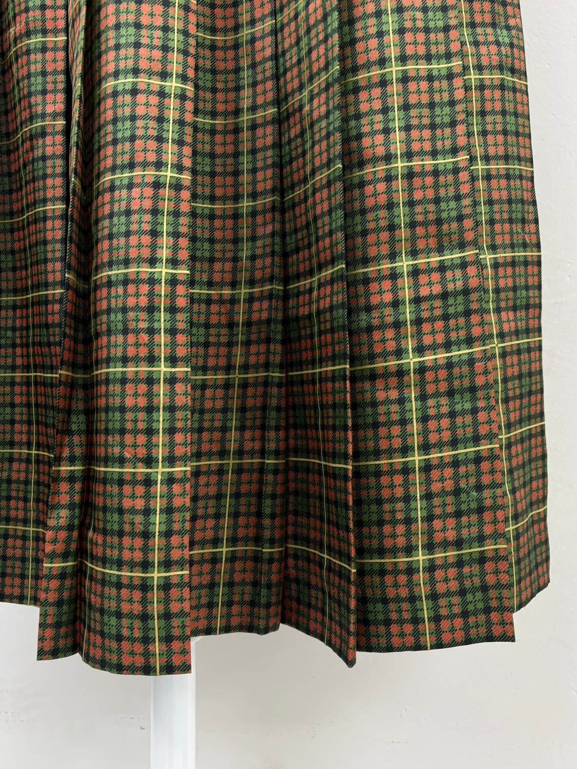 빈티지 체크 플리츠 스커트 상품이미지5