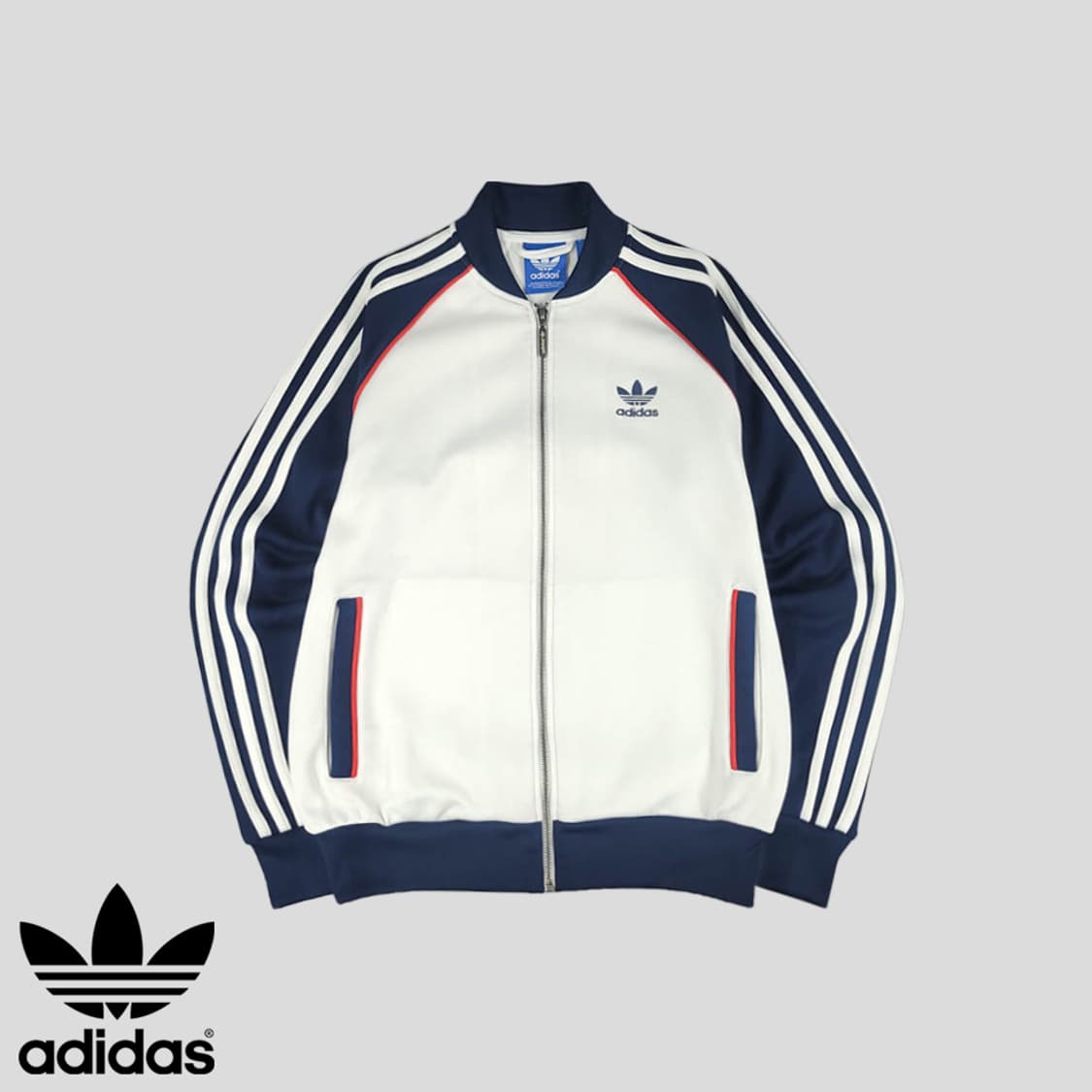 🔥대장급🔥아디다스 오리지널스 화이트 네이비 트랙탑 져지🔥 상품이미지1