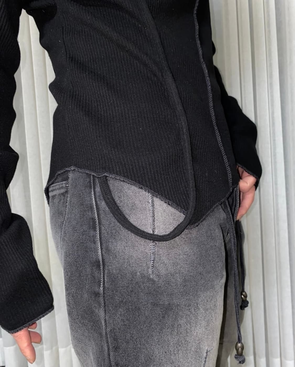 코스트퍼킬로 져지니트 블랙 L 상품이미지6