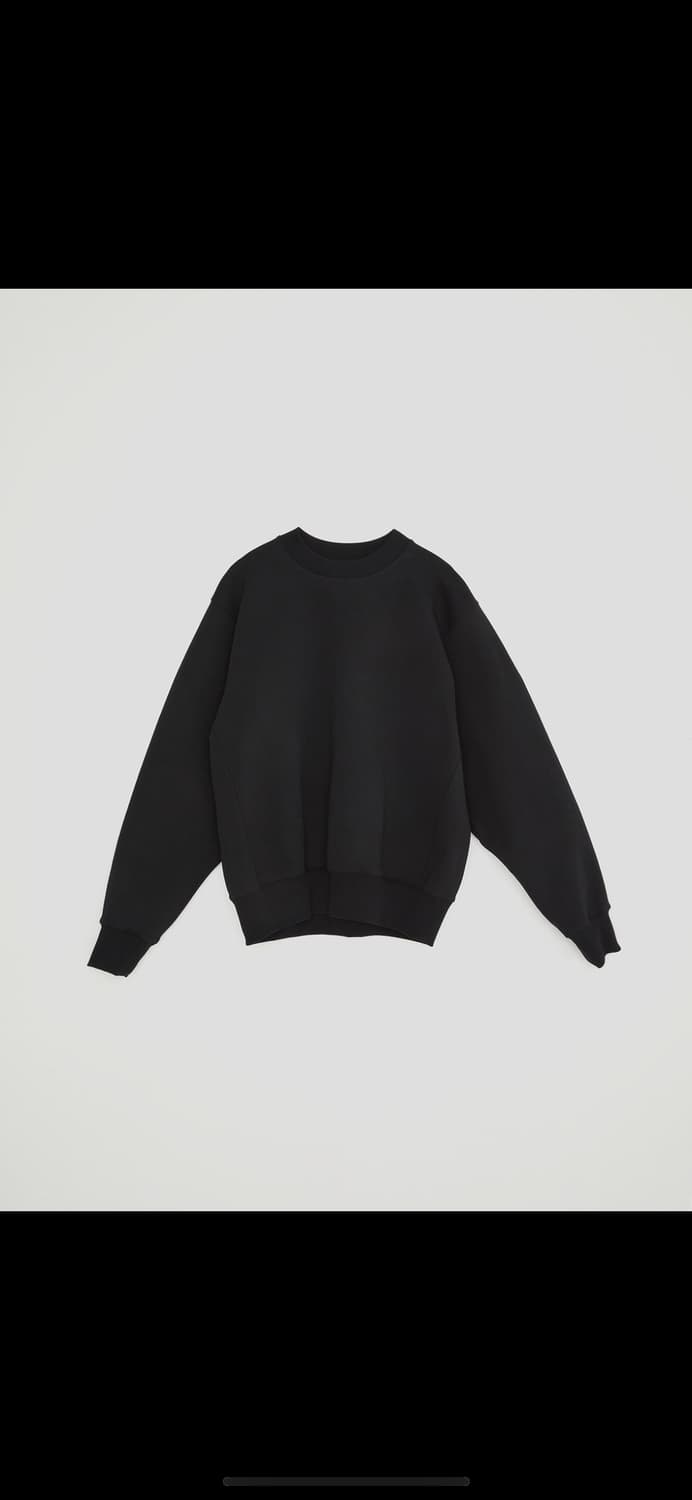 (L) 렉토 RC 로고 패치 맨투맨 블랙 상품이미지4