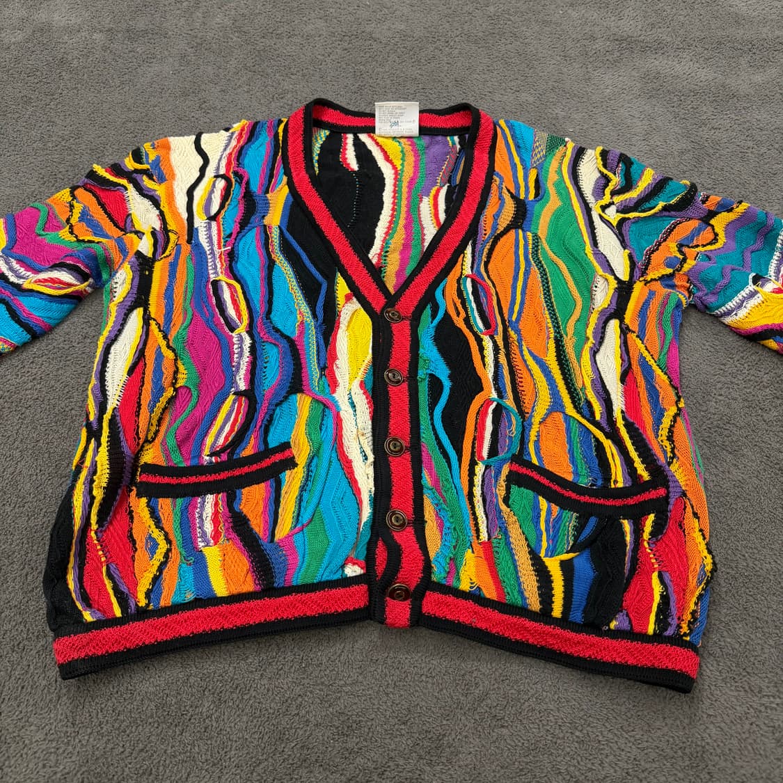 [ 정품/S ] 쿠지 빈티지 케이블 니트 가디건 상품이미지3