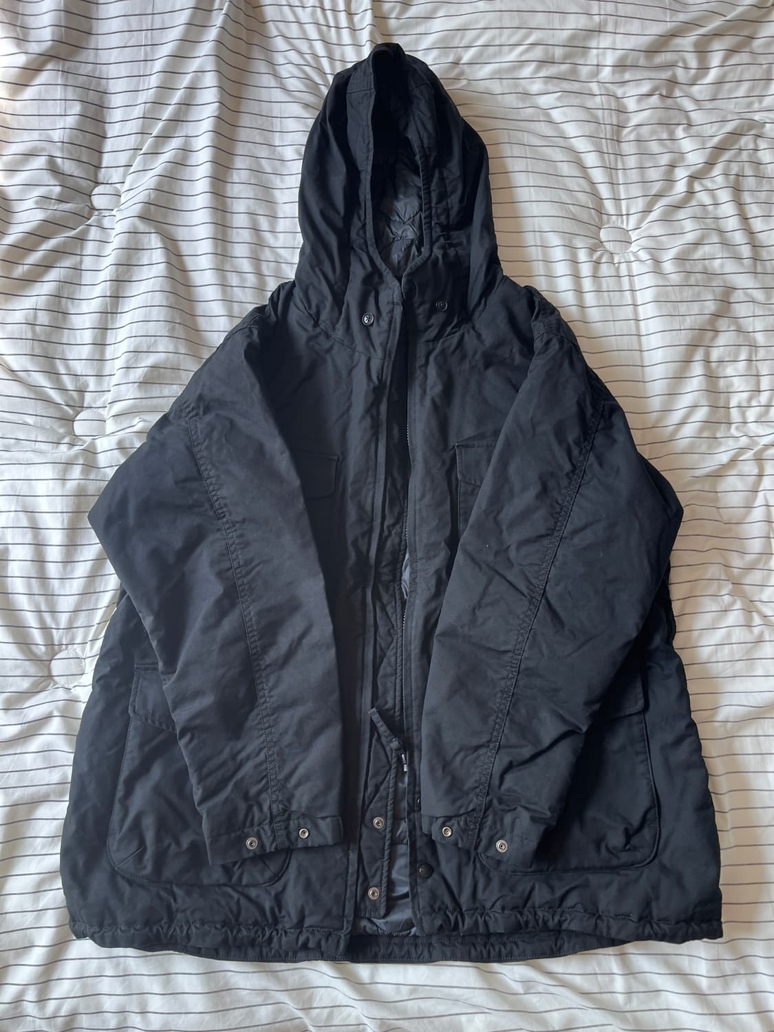 유니클로 x 엔지니어드 가먼츠 퍼프테크 유틸리티 자켓 블랙 XL 상품이미지1