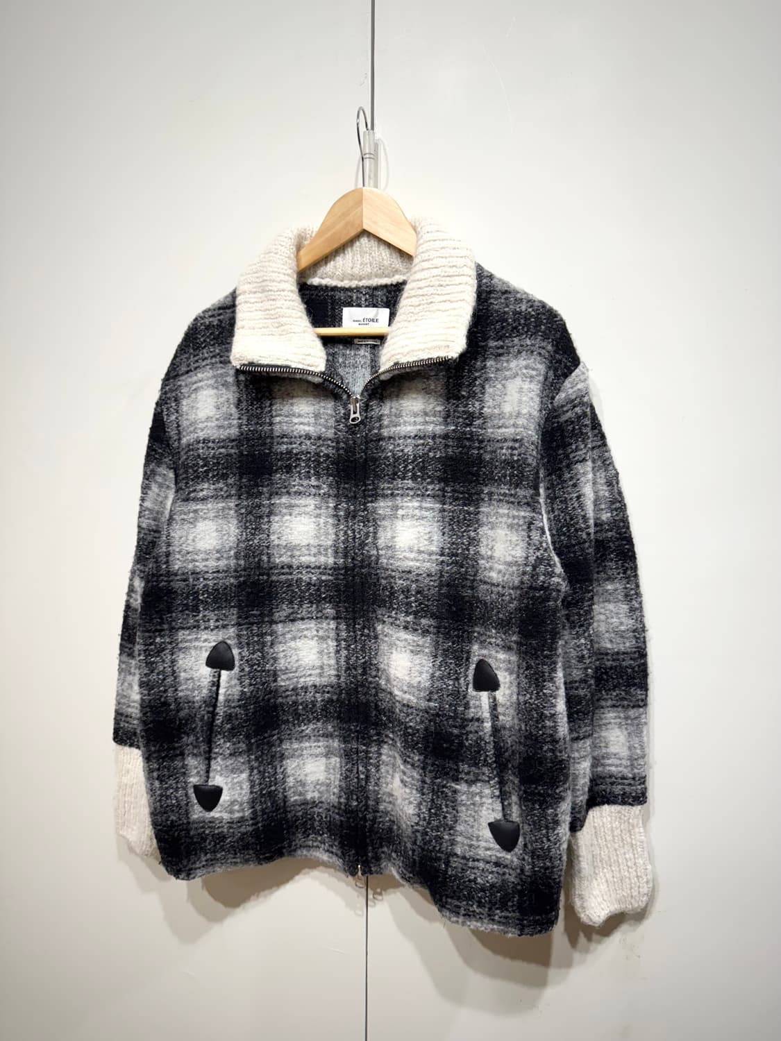 이자벨마랑 체크 알파카 자켓 상품이미지3