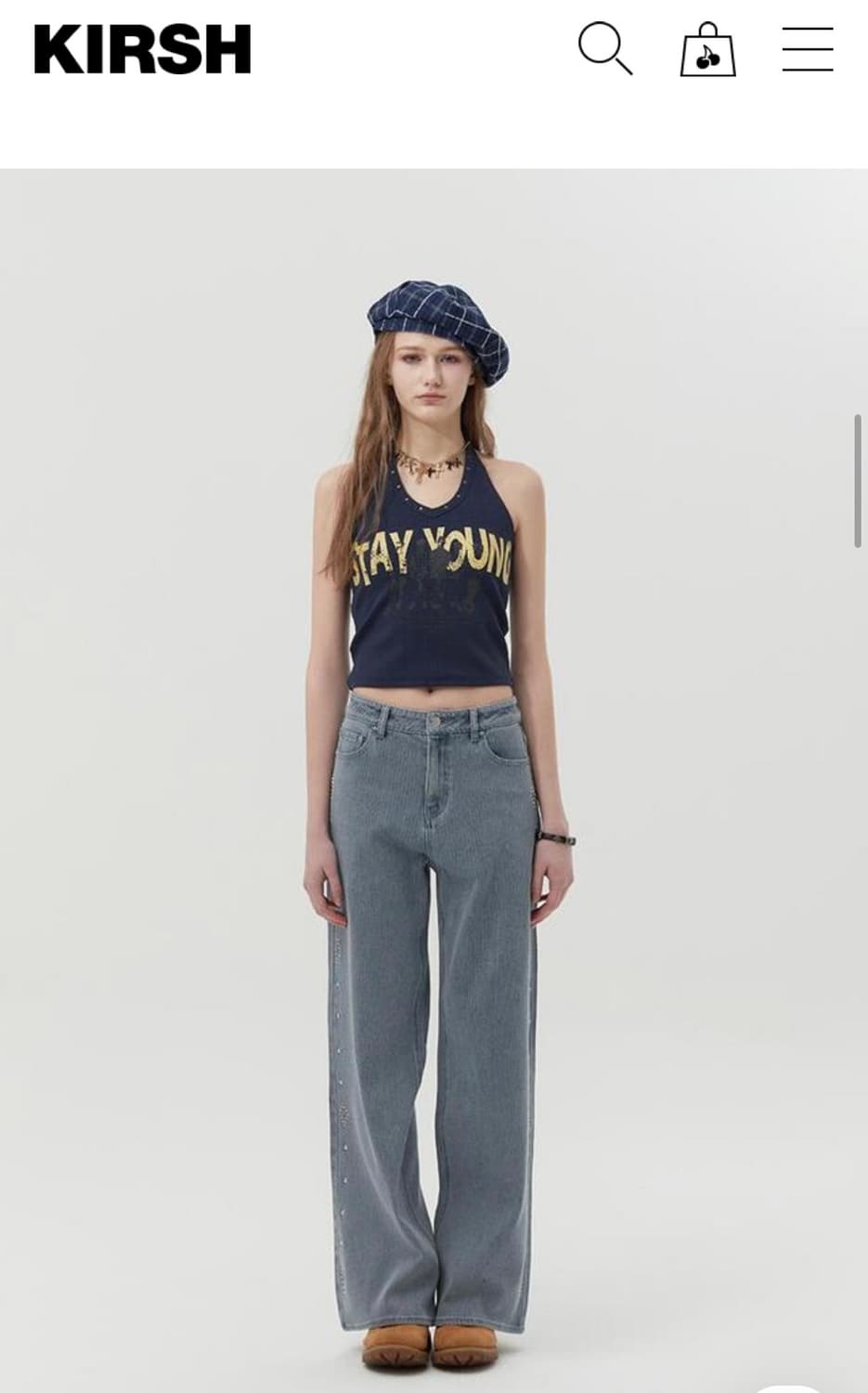 kirsh 키르시 와이드 데님팬츠 미착용 새제품 상품이미지1