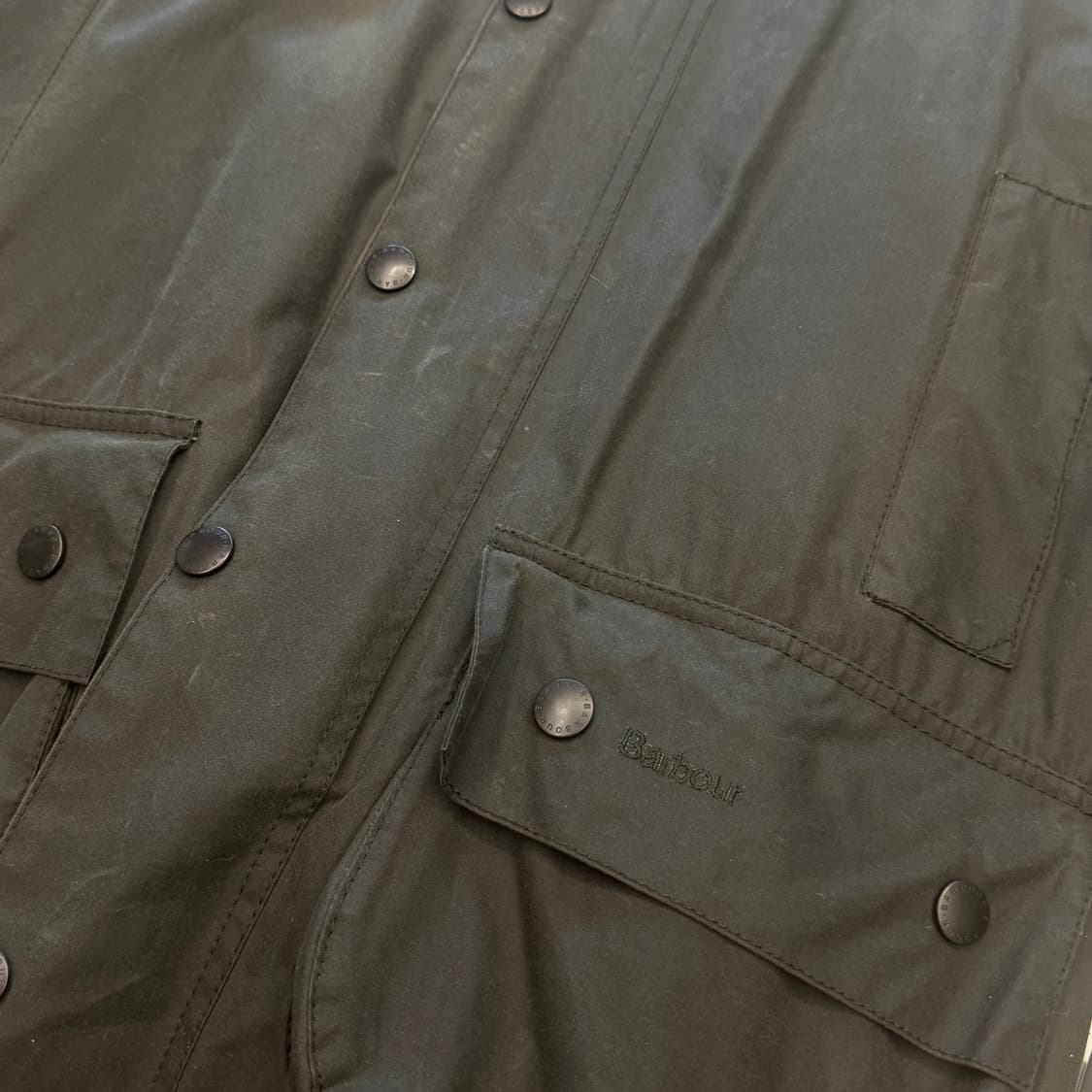 38 바버 카키 뷰포트 왁스 자켓  상품이미지6