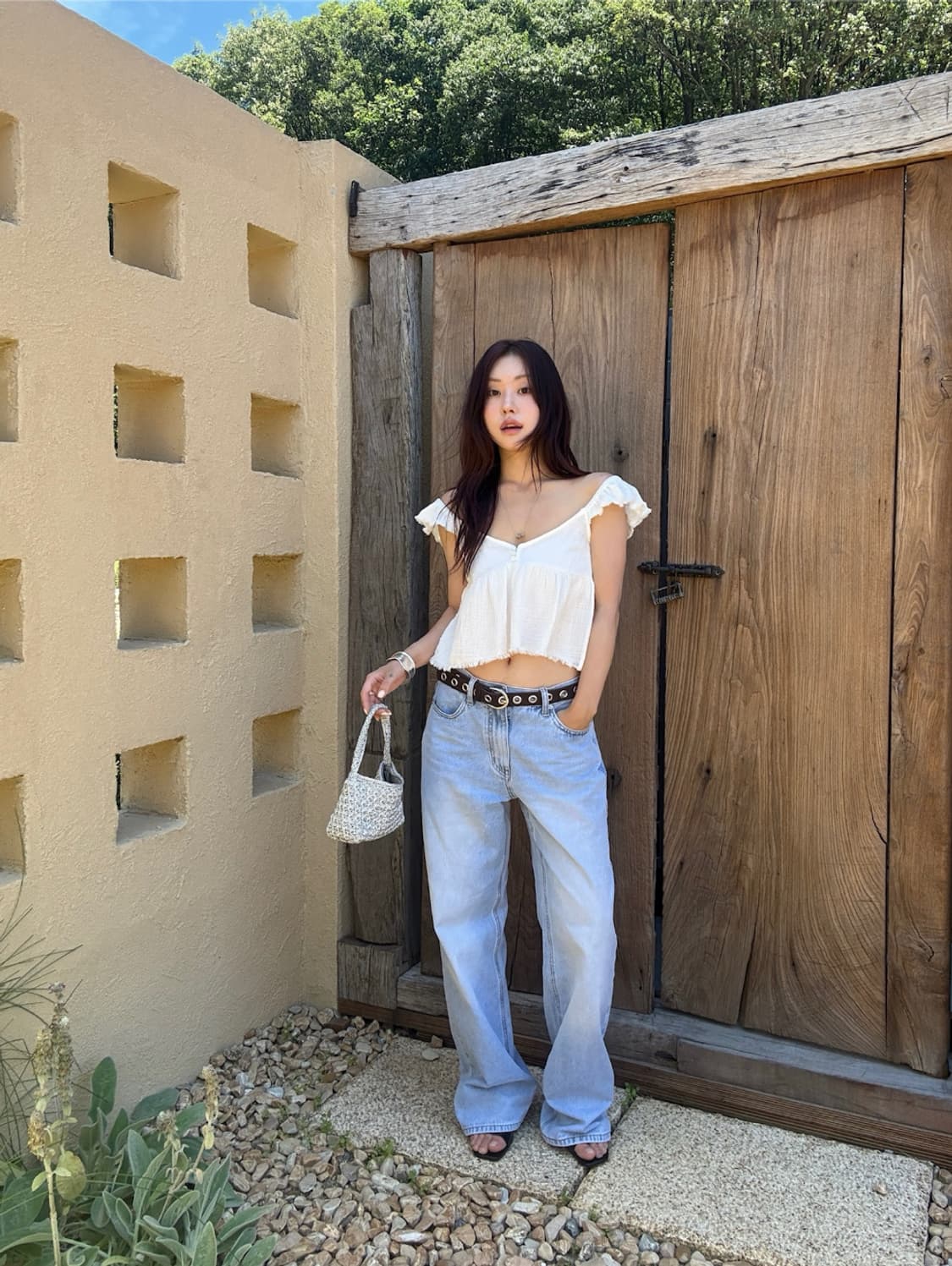새 상품 화이트 블라우스 상품이미지6