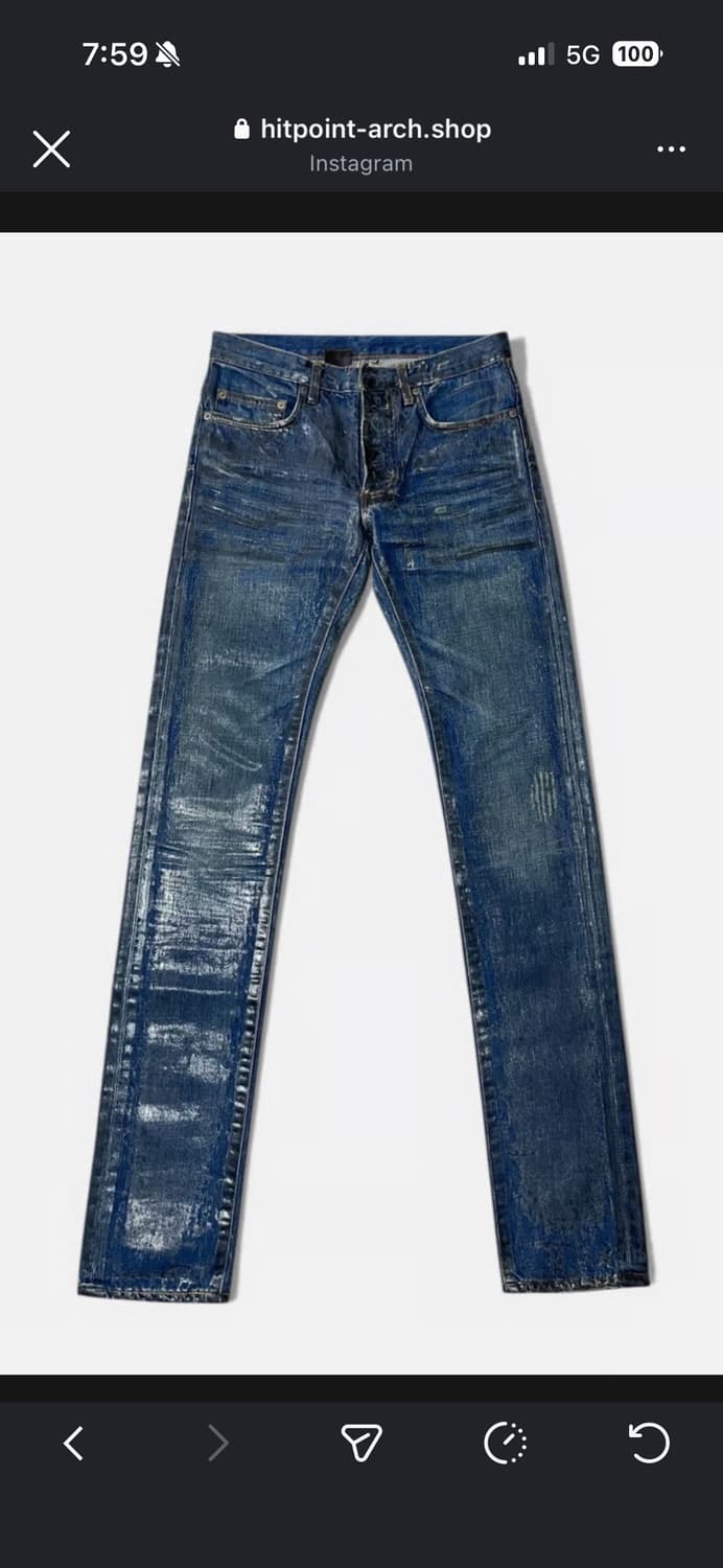 (구매글) 27~29 디올옴므 블루 왁스 코팅진 상품이미지1