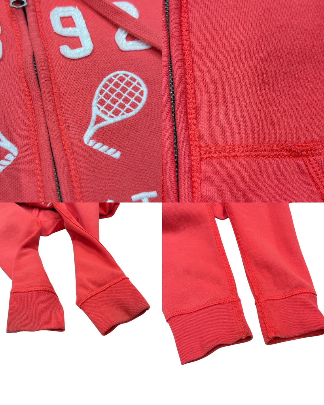 아베크롬비 빈티지 스펠로고 Y2K 후드집업 자켓 S 상품이미지5