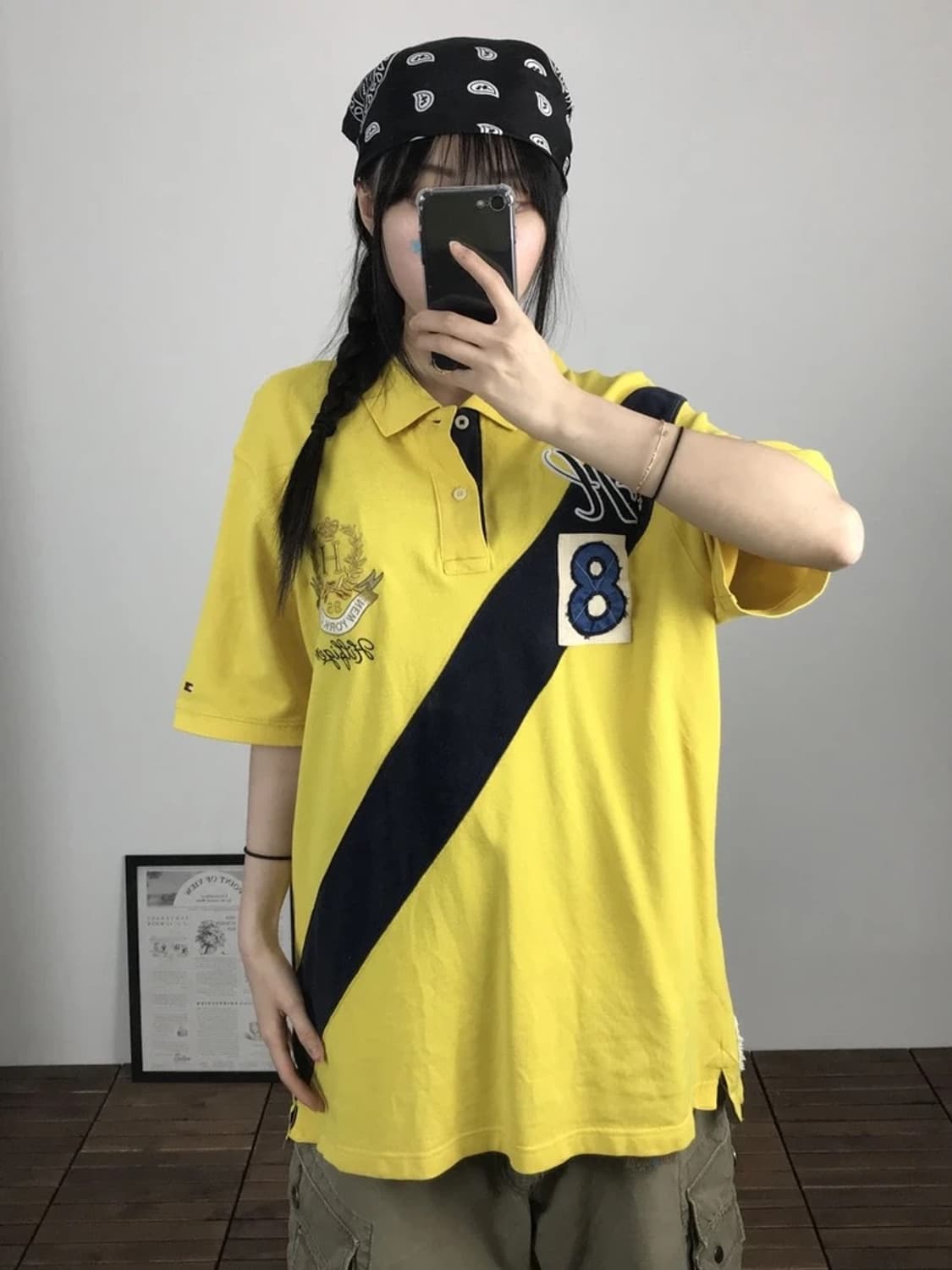 Tommy Hilfiger Yellow Polo Shirt 상품이미지2