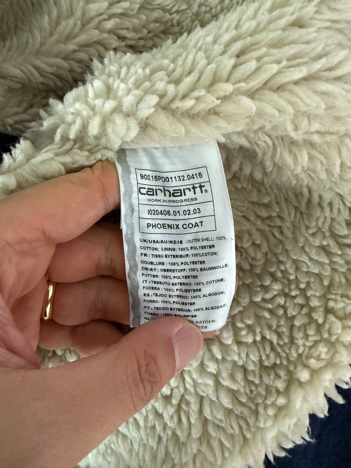 칼하트(Carhartt) 양털 데님 커버울 상품이미지10