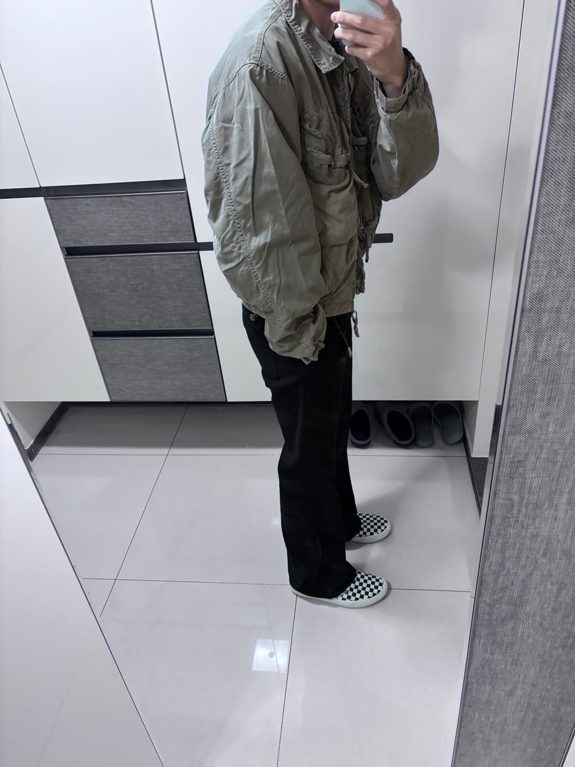 M 자라 카키 유틸리티 포켓 자켓 상품이미지3