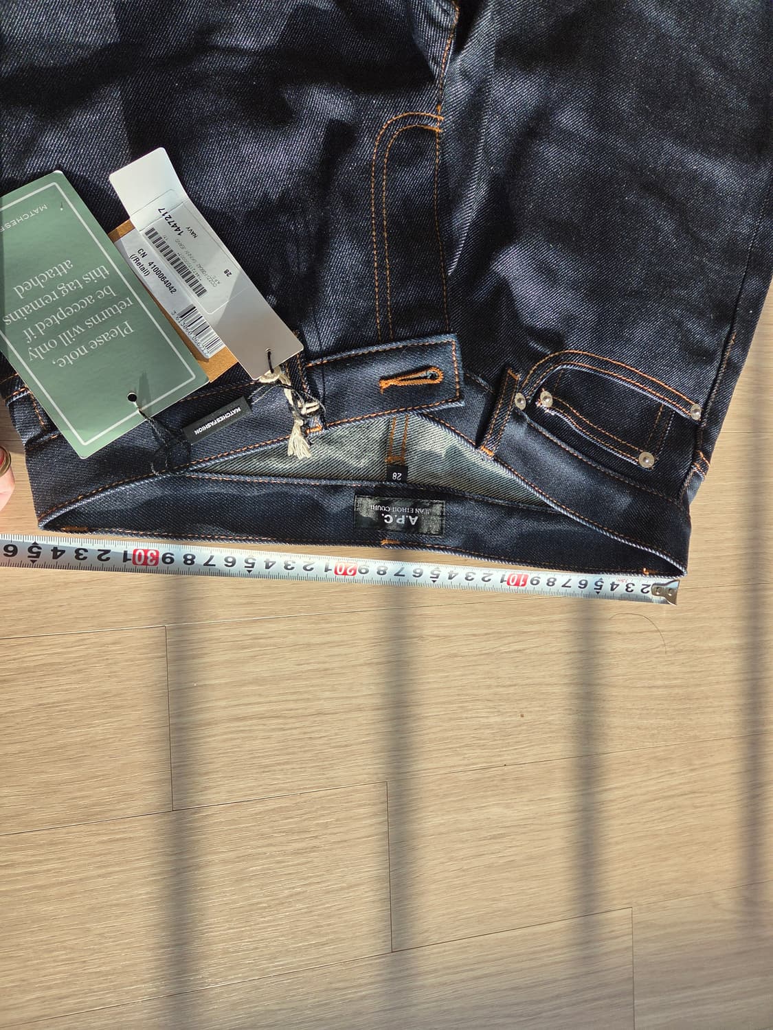 APC 아페쎄 생지 데님 COZZI F09042 상품이미지8