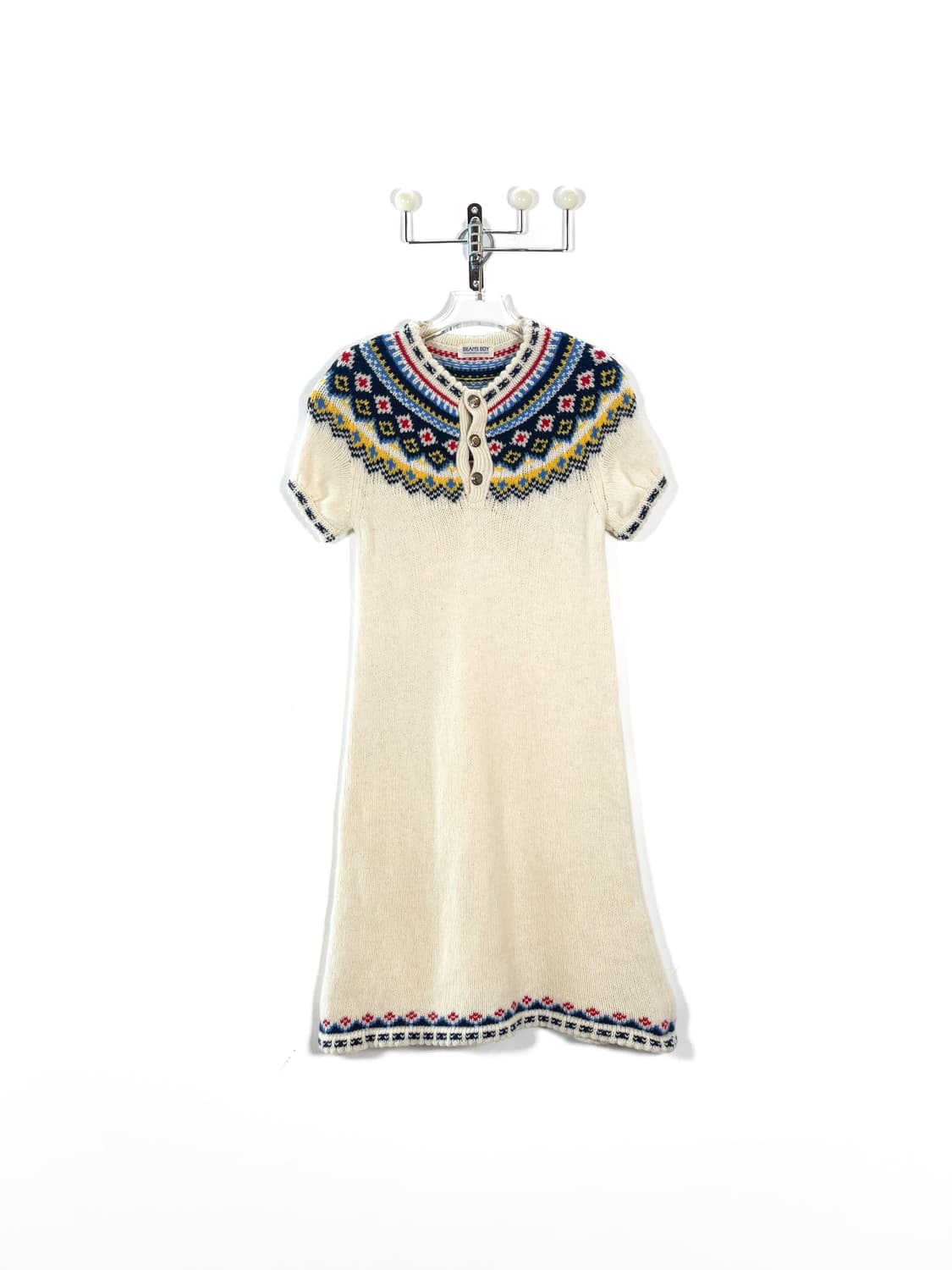  빔즈 보이 노르딕 패턴 니트 울 원피스 상품이미지2