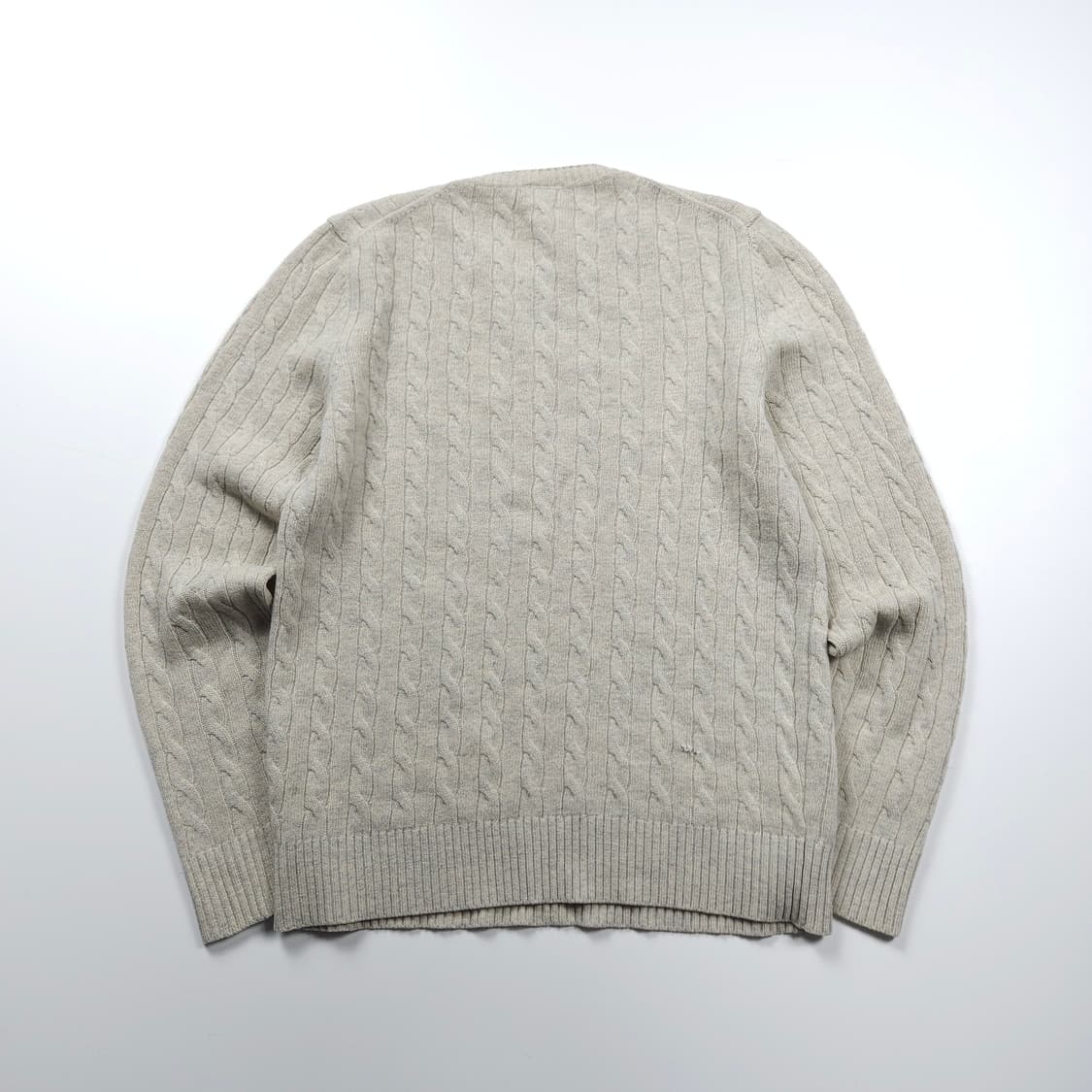 라코스테 자수로고 미니멀 케이블 스웨터 (M) 상품이미지2