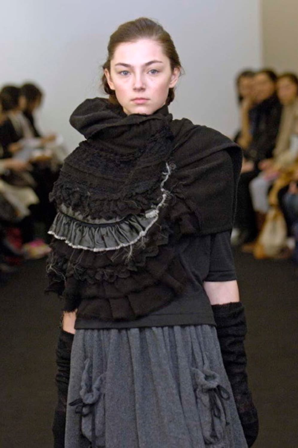 AD2006 Cupra Texture Patchwork Skirt 상품이미지9