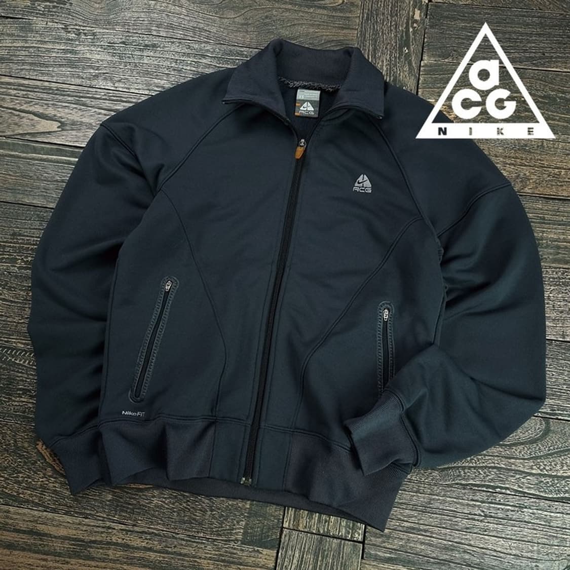 [나이키 ACG] 로고 자수 트랙탑 집업 자켓 챠콜 M19629 상품이미지1