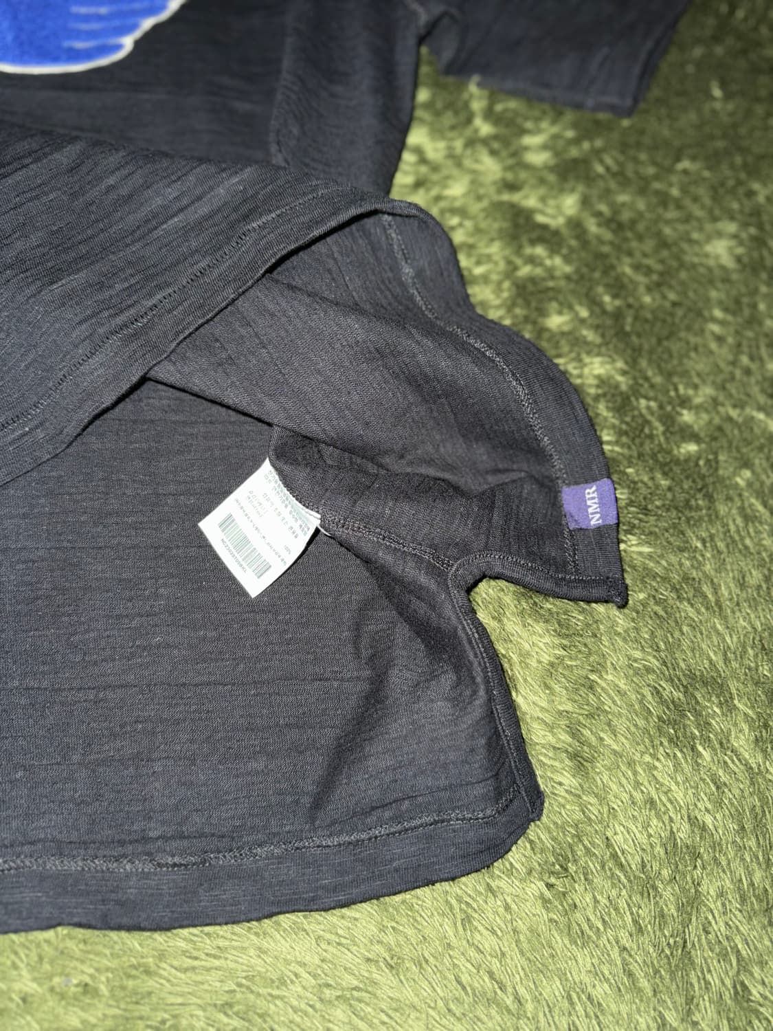 [L] 네이머클로딩 모터사이클 슬럽 싱글스티치 티셔츠 블랙 상품이미지7