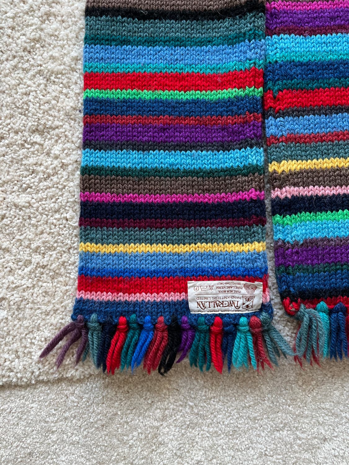 인버알란 핸드니트 울 머플러 상품이미지3