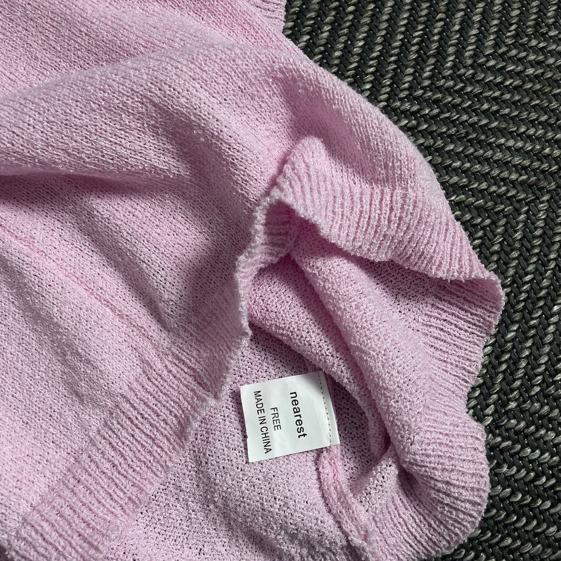 빈티지 우먼스 부클레 크롭 니트y 3208 상품이미지4