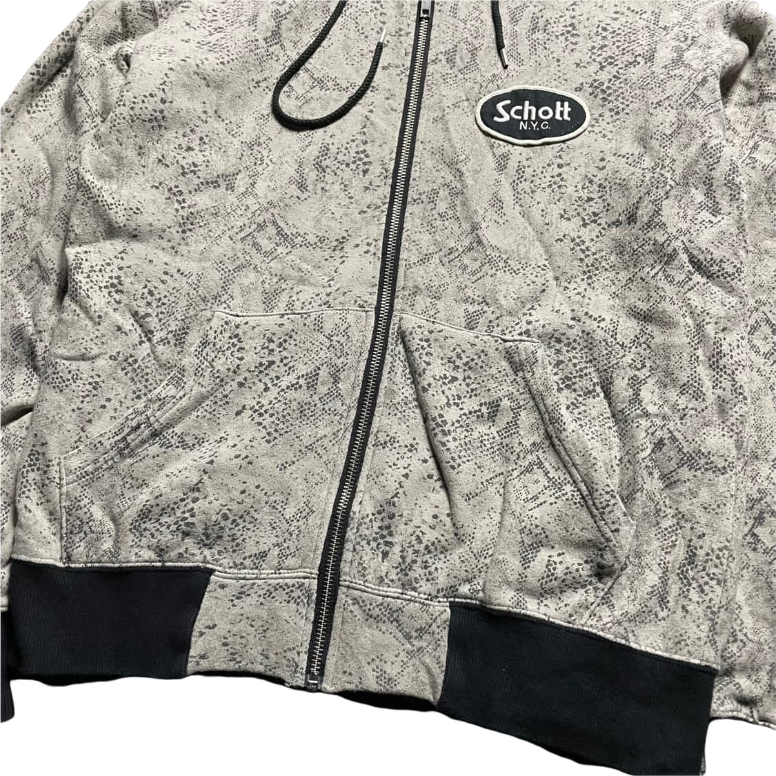 쇼트 파이톤 후드집업 상품이미지3