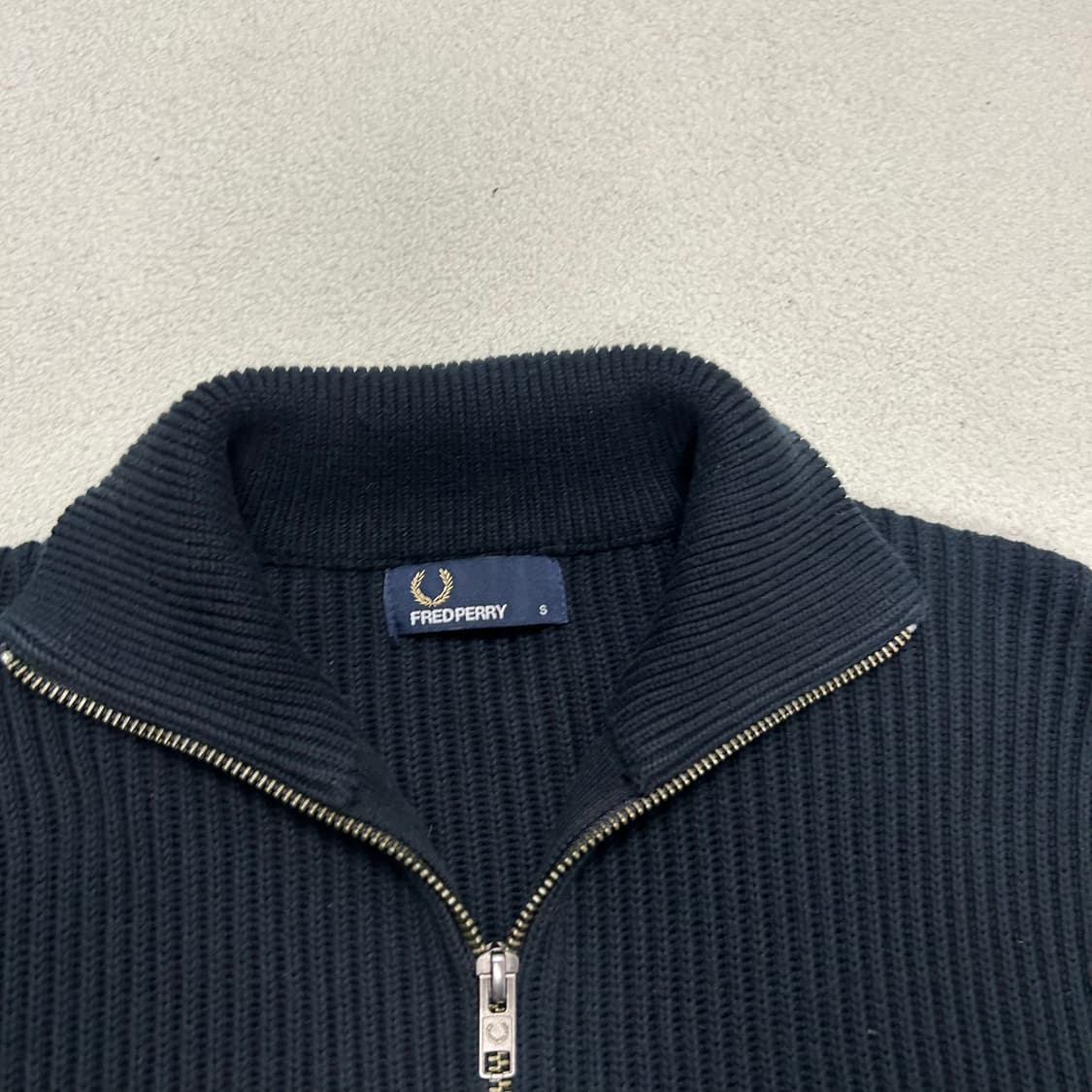 프레드페리 투웨이 니트집업 상품이미지3