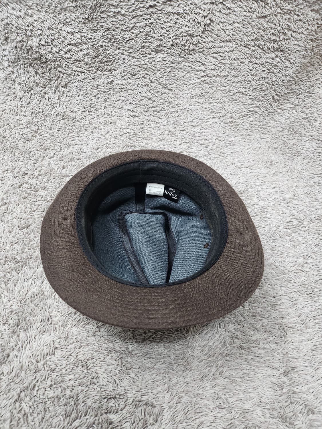 빈티지 토핀 모직 중절모 브라운 상품이미지4