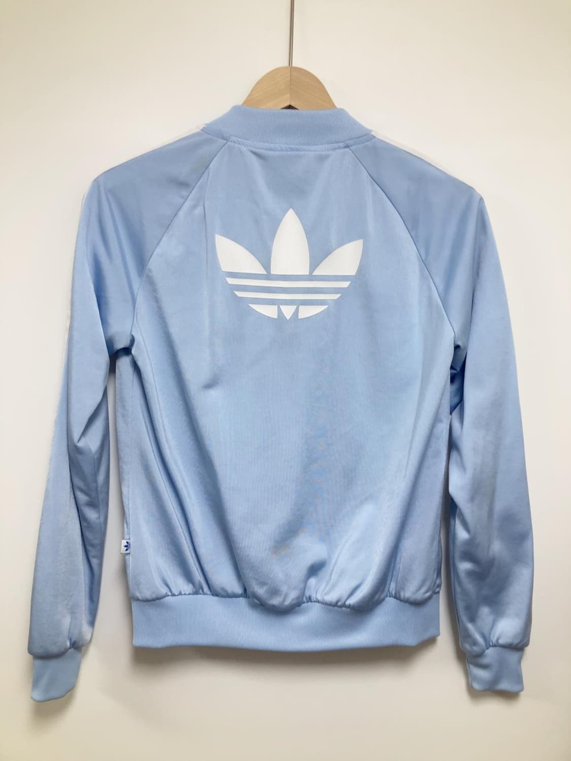 아디다스 스카이 블루 져지 백로고 자켓 트랙탑 집업 상품이미지3
