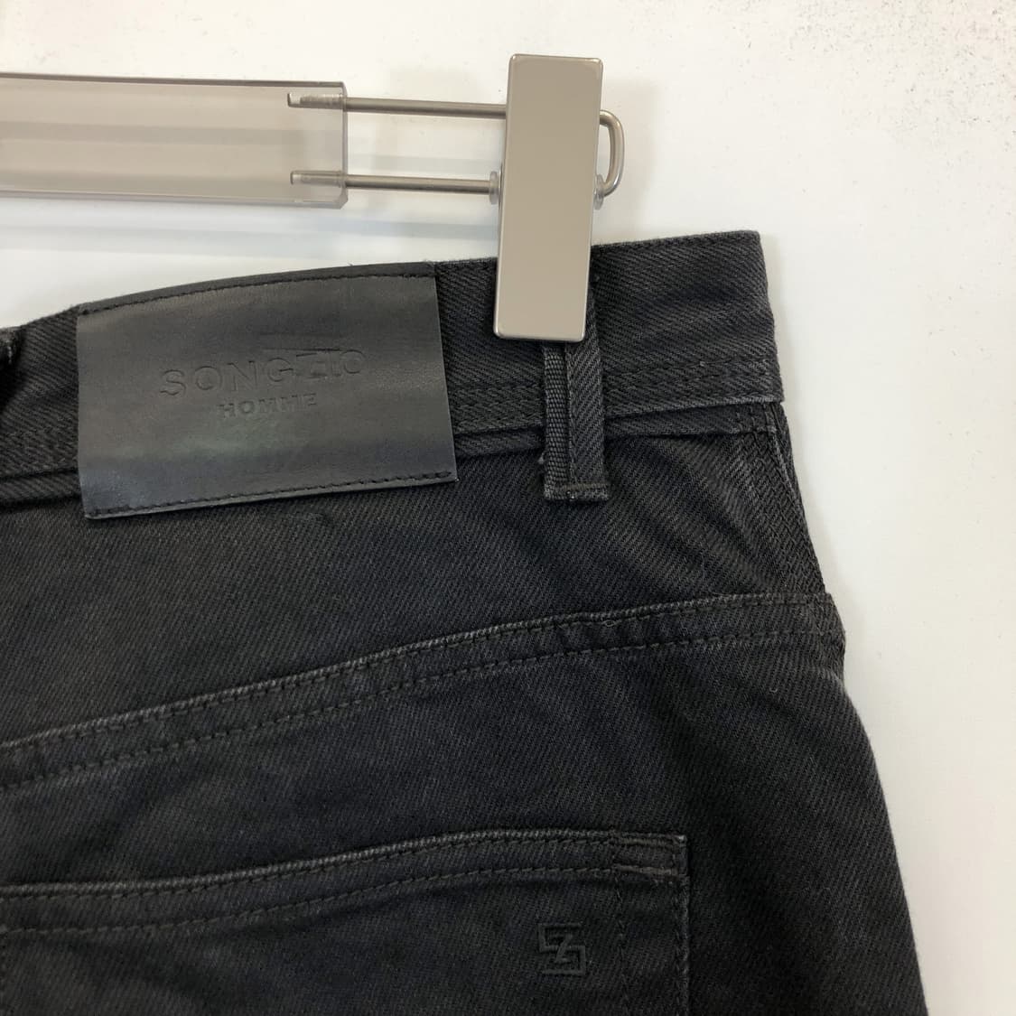송지오옴므 블랙 데님진 29-30 인치 패치로고 상품이미지4
