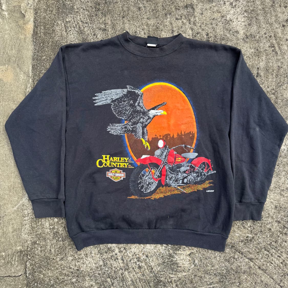 [L] 90s Harley davidson 할리데이비슨 스웻셔츠 상품이미지1