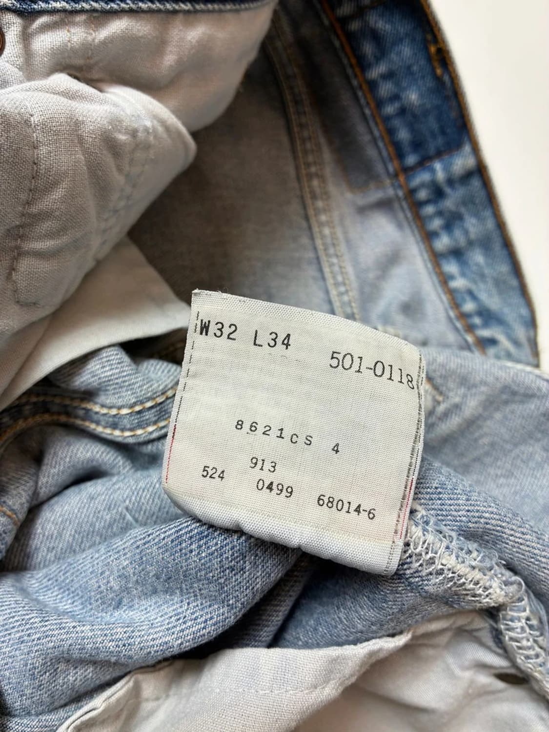 리바이스 501 USA 90's 페인팅 데님 팬츠 PN8526 상품이미지10