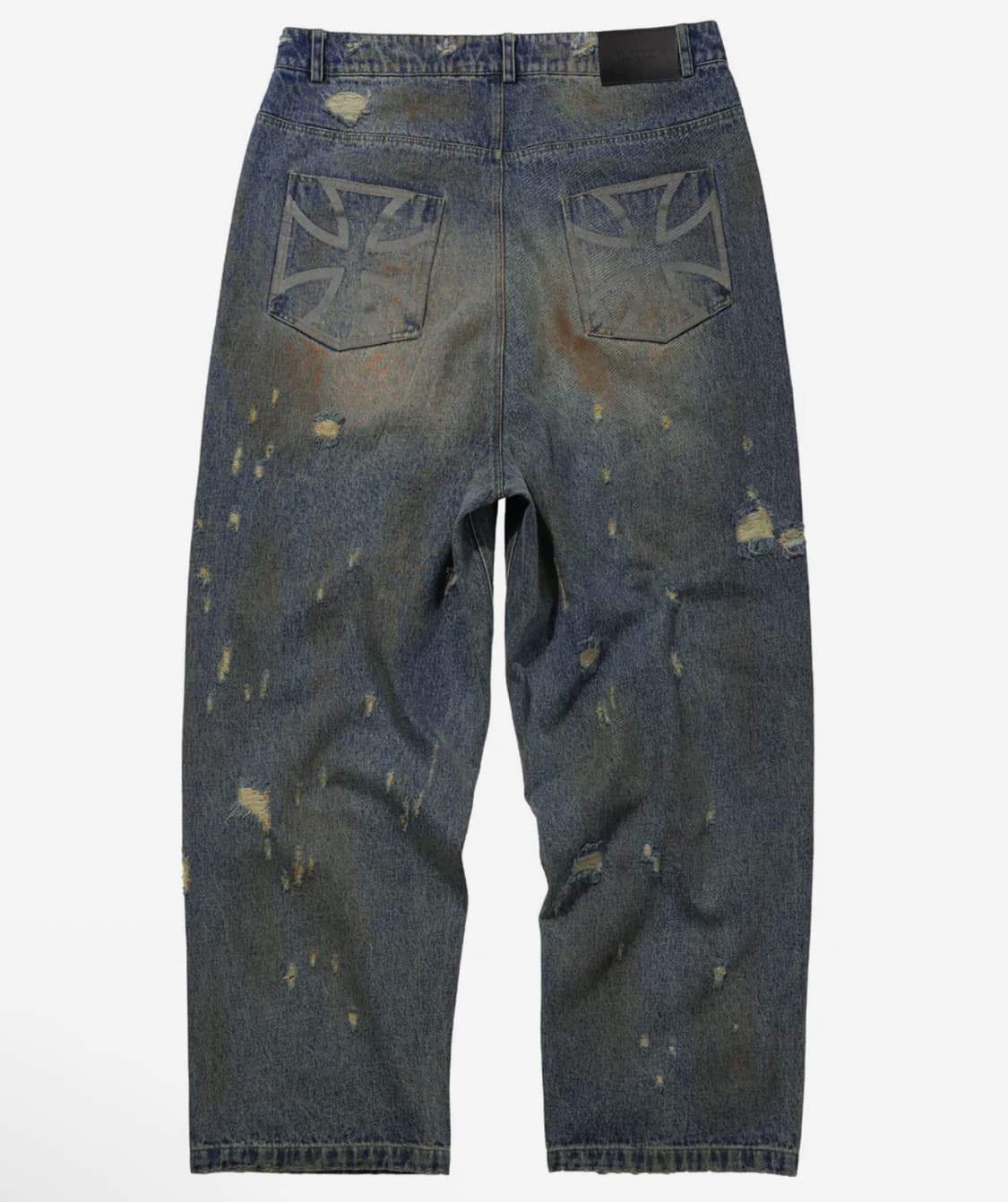 플레이버리즘 데미지 워싱 청바지 XL 상품이미지5