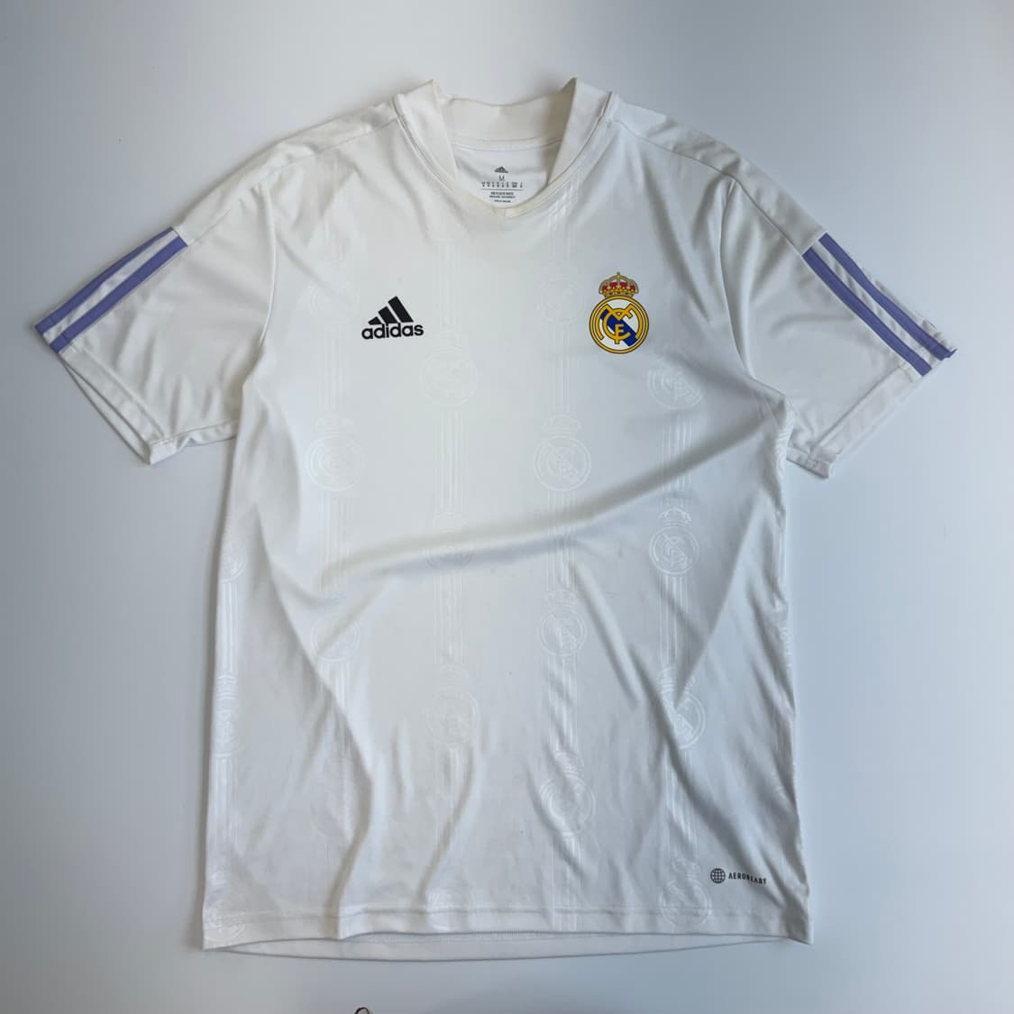 Adidas 아디다스 레알마드리드 화이트 트랙탑 반팔 상품이미지3